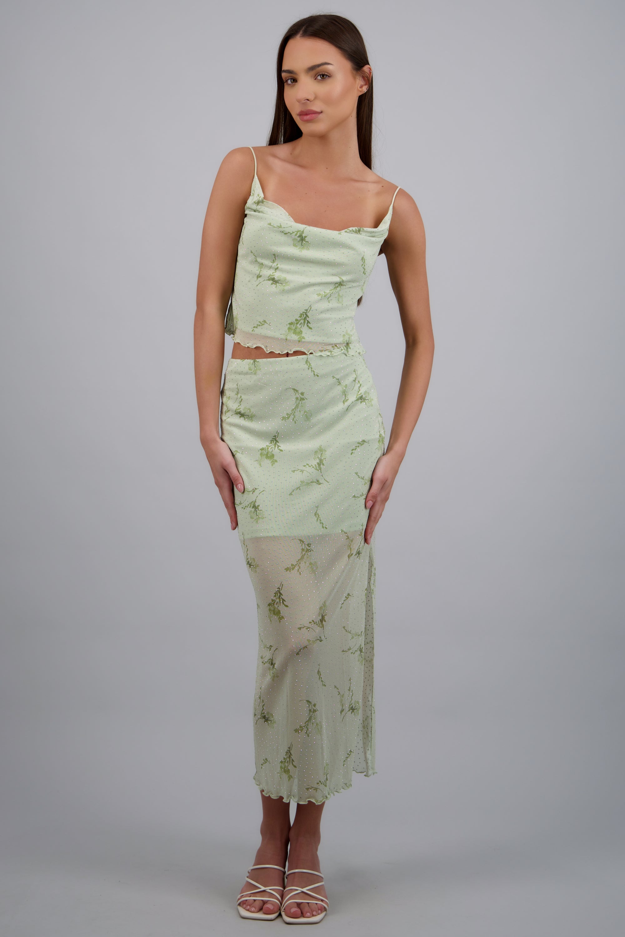 Falda estampado flores SAGE