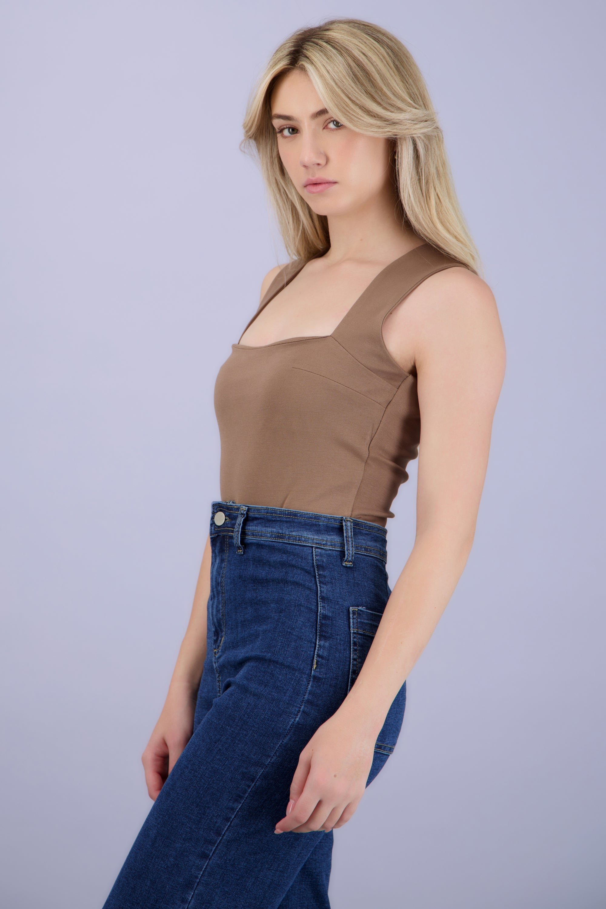 Bodysuit liso basico CAFE