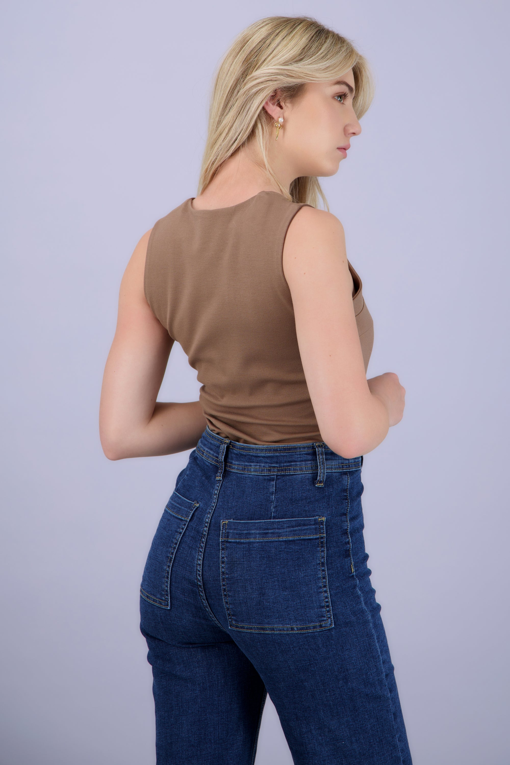 Bodysuit liso basico CAFE
