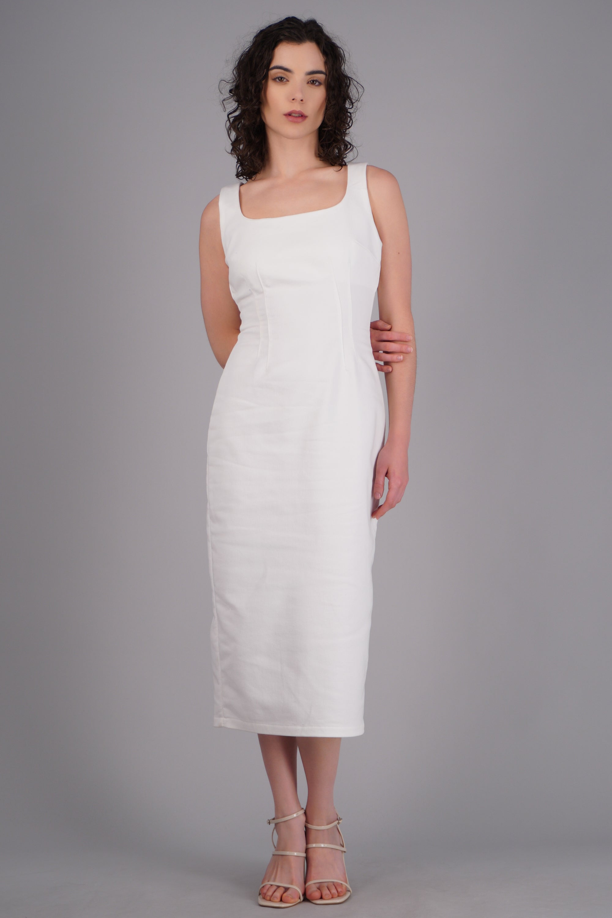 Vestido bodycon denim HUESO