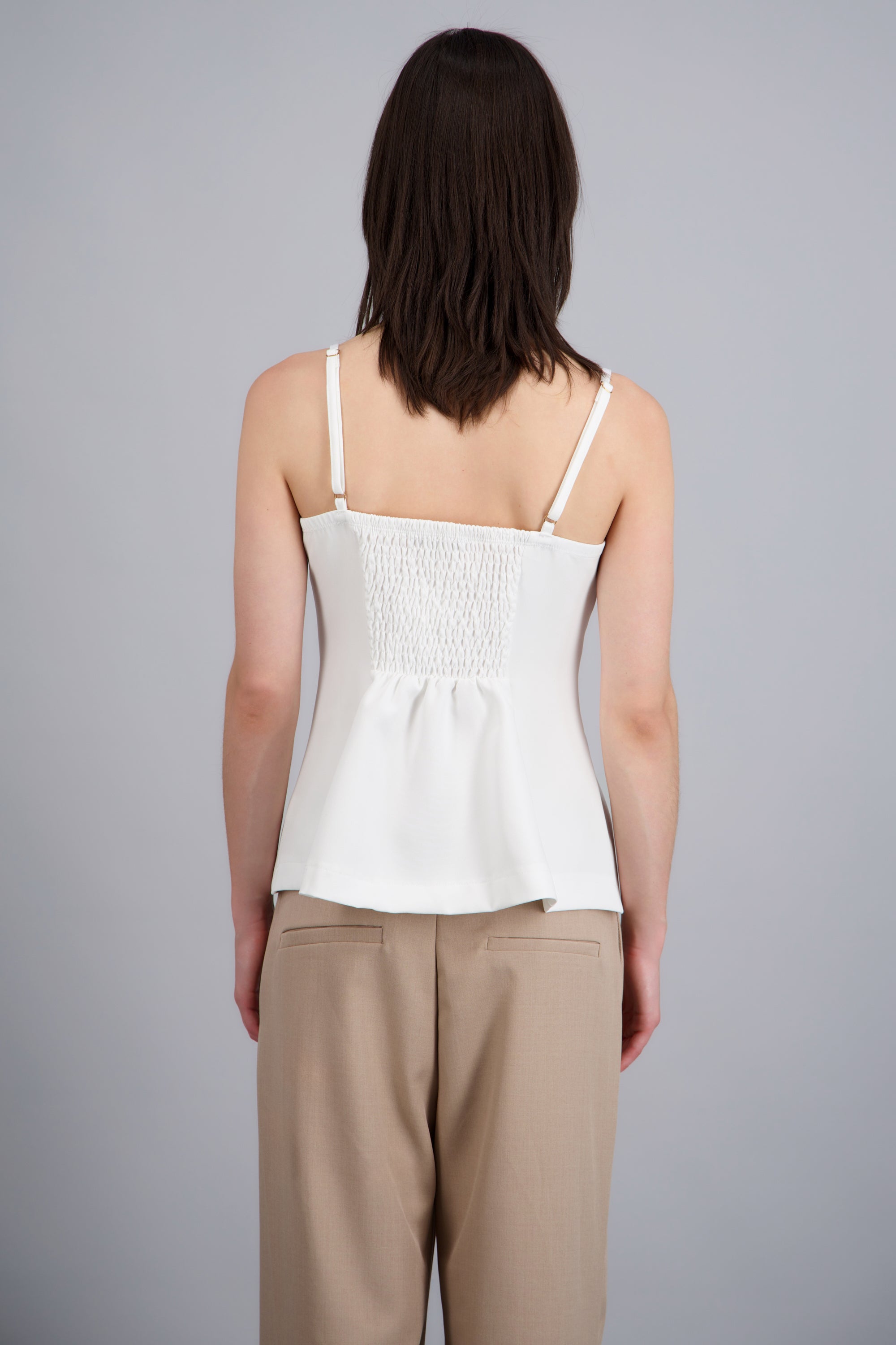 Blusa tirantes detalle botones BLANCO