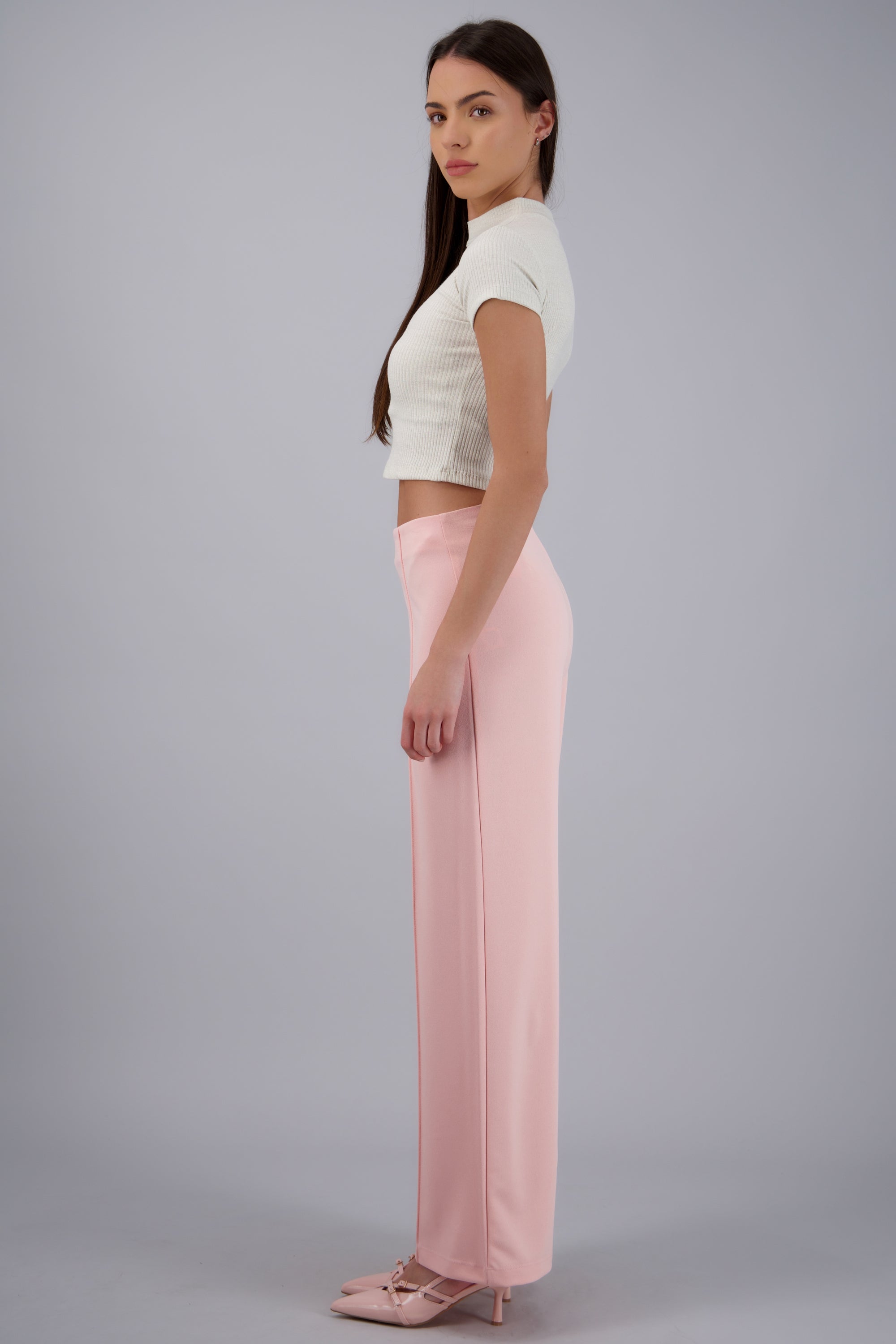 Pantalo amplio costura frontal CORAL
