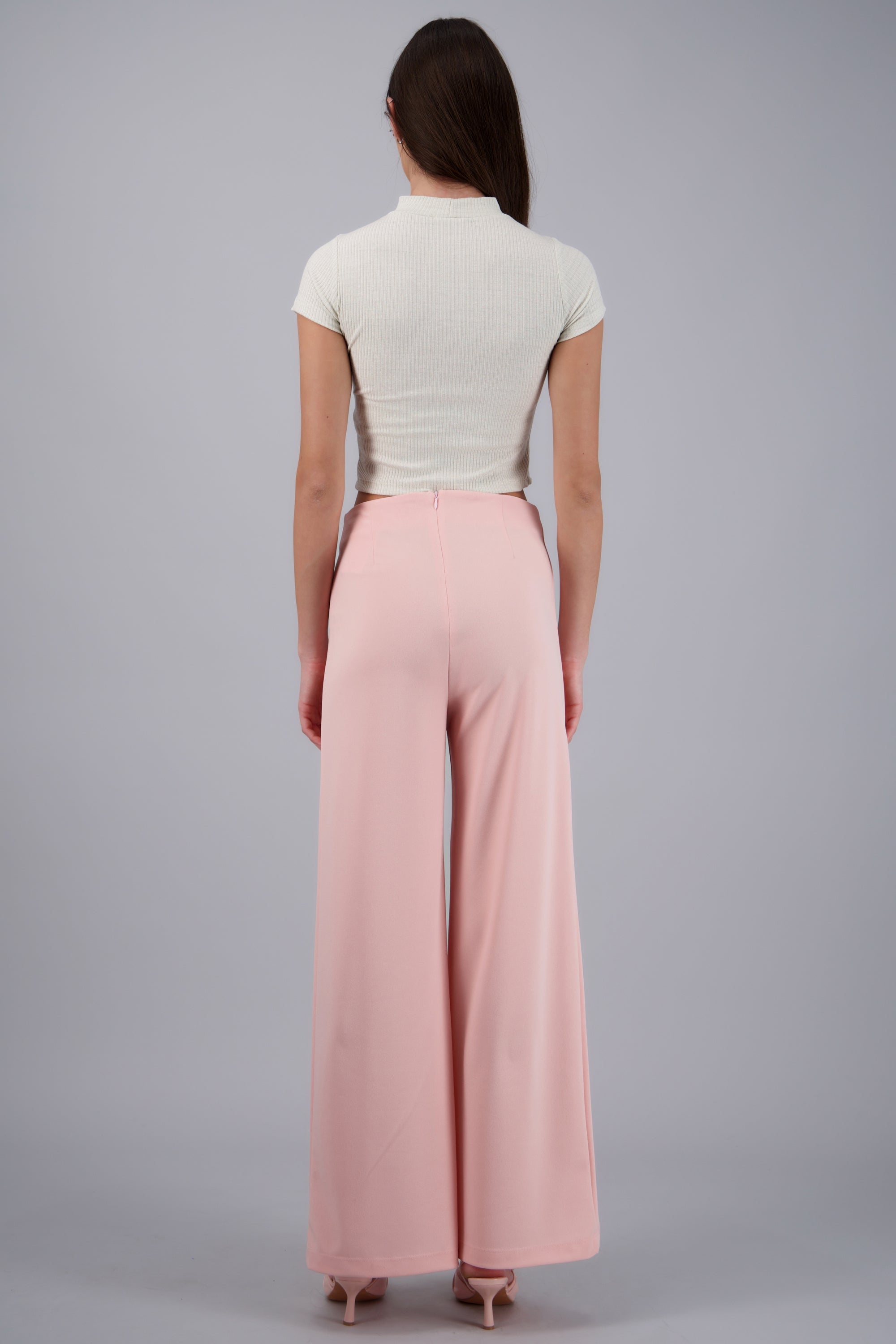 Pantalo amplio costura frontal CORAL