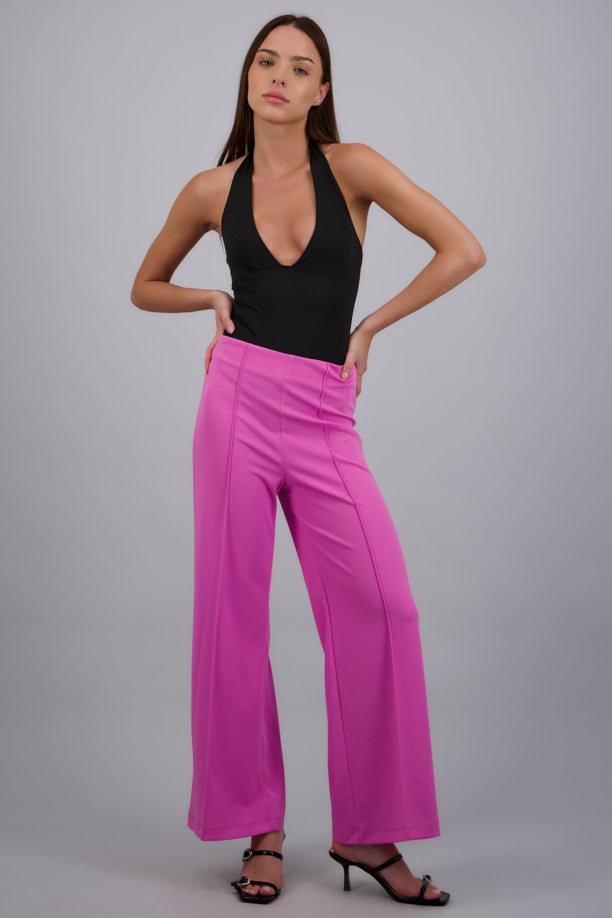 Pantalo amplio costura frontal FIUSHA