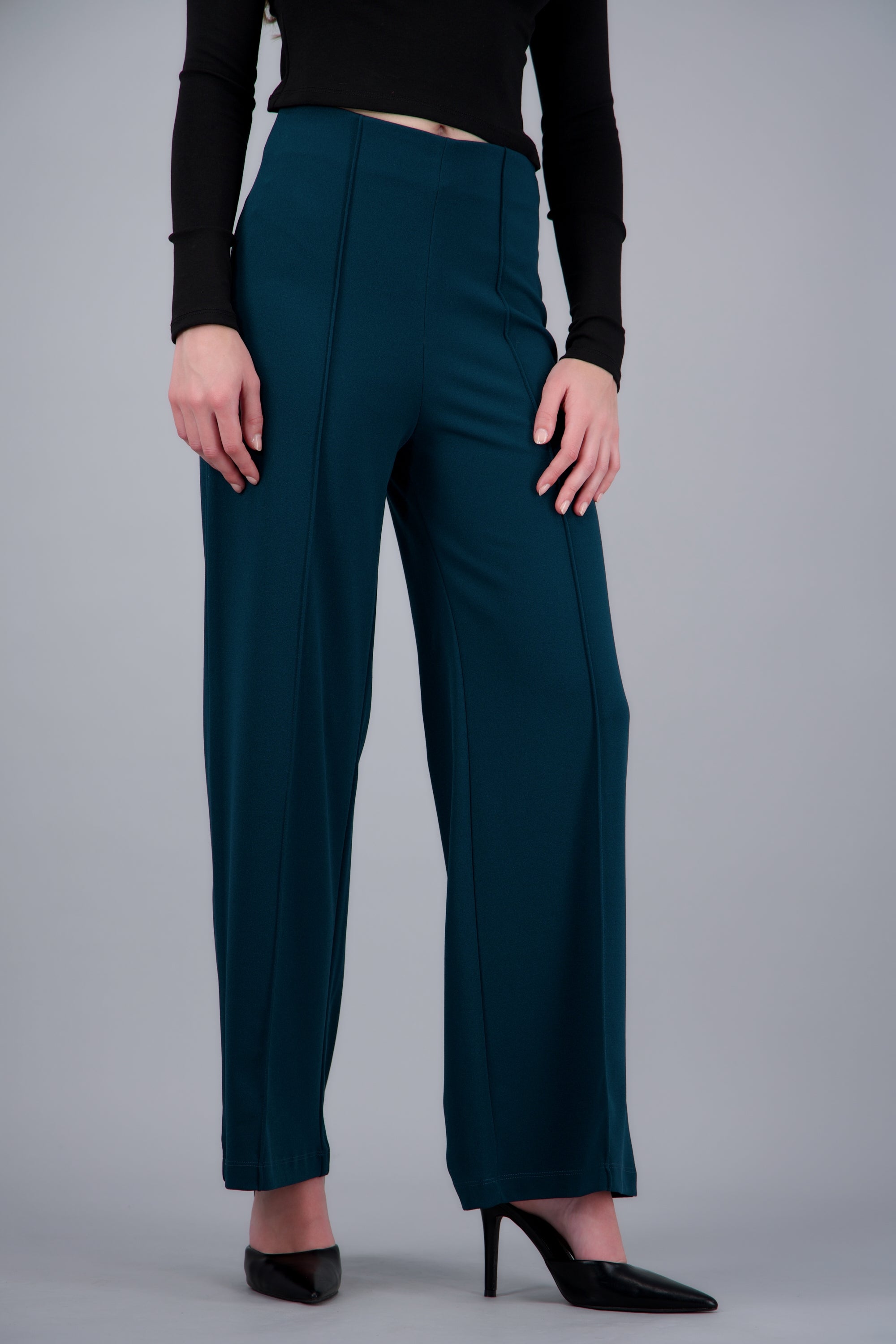 Pantalo amplio costura frontal JADE