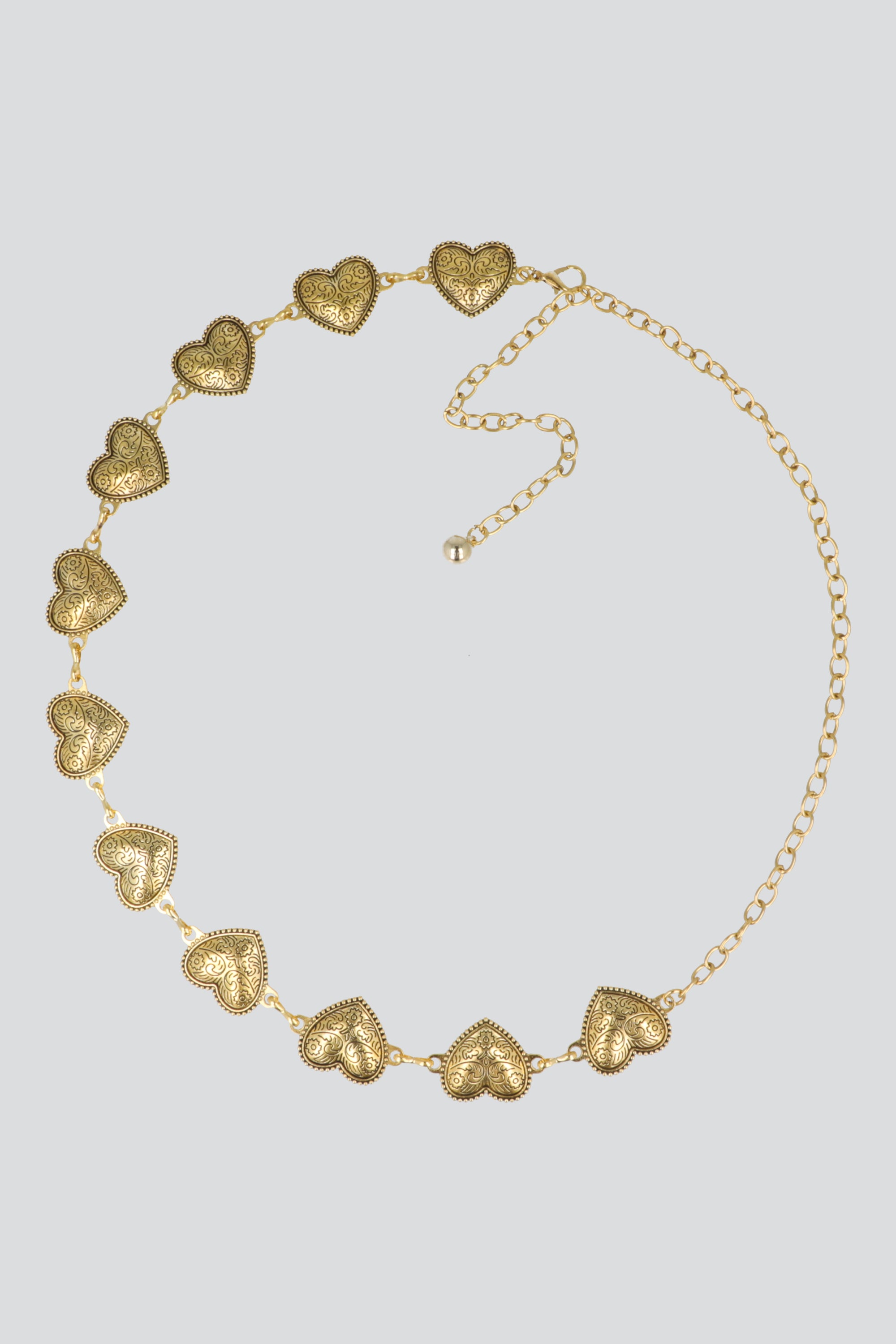 Cinturón cadena corazón ORO