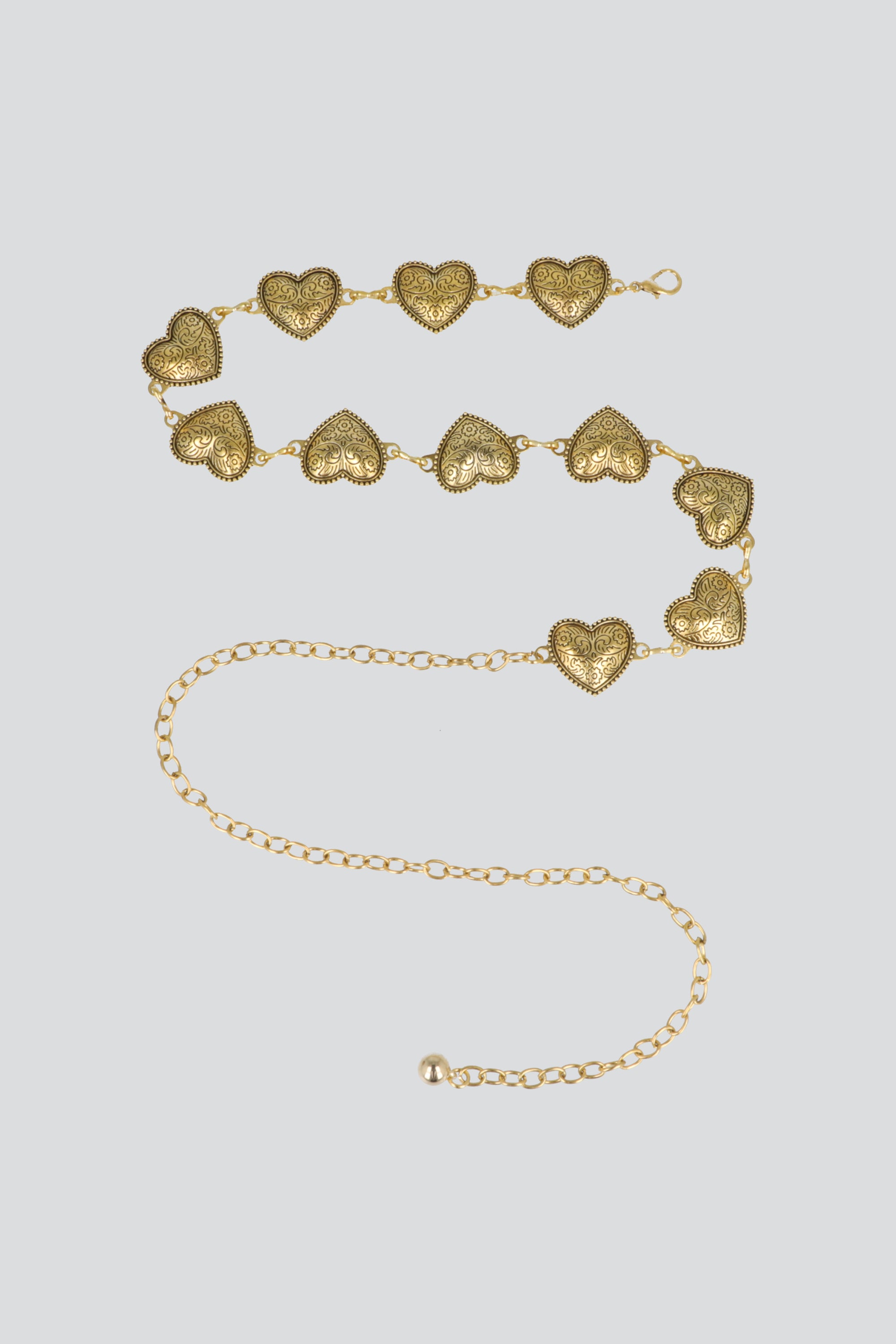 Cinturón cadena corazón ORO
