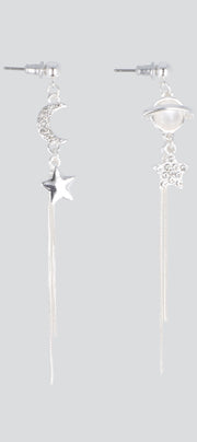 Aretes luna planeta