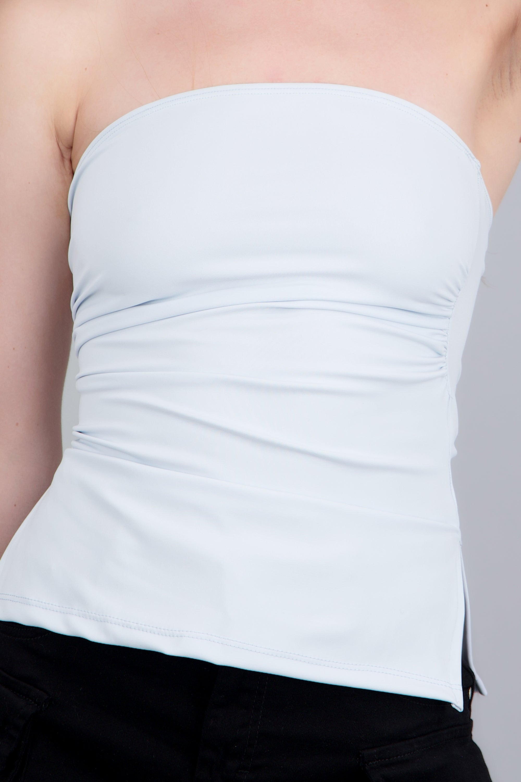 Top tubo AZUL PASTEL