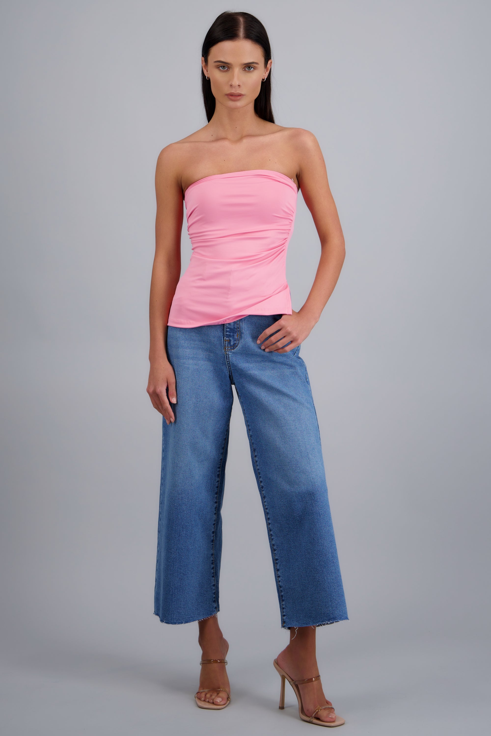 Top tubo ROSA