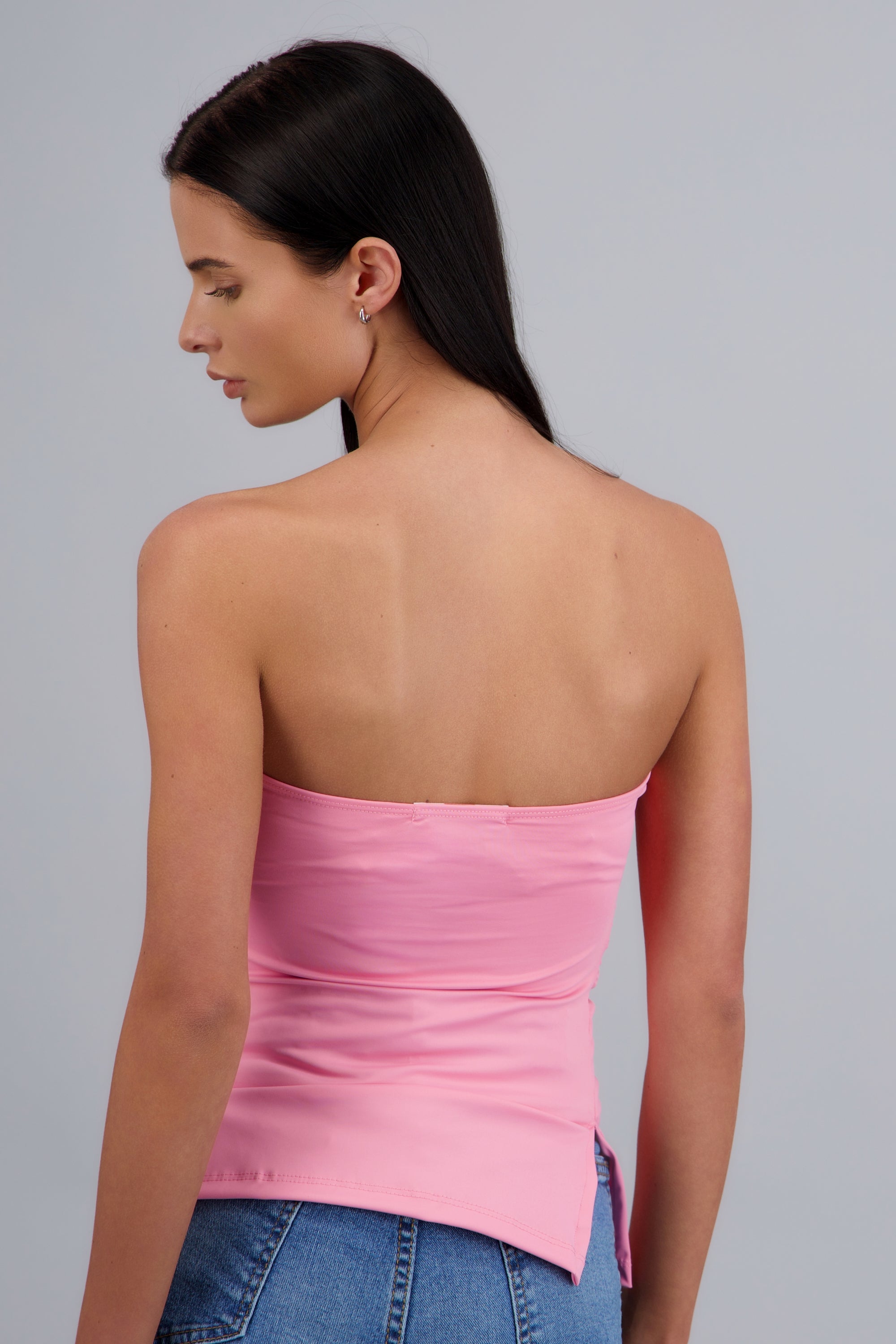 Top tubo ROSA