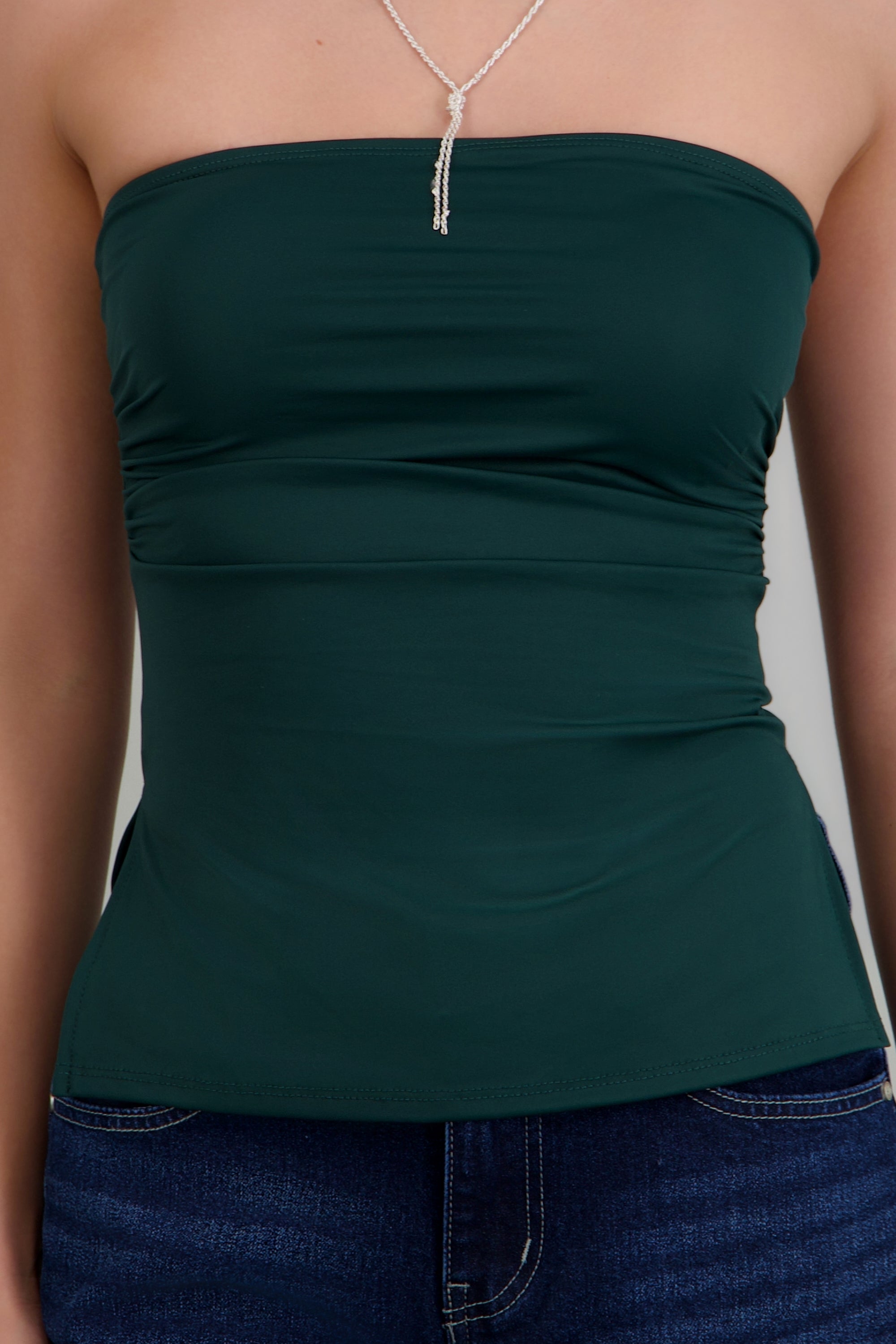 Top tubo VERDE CAZADOR