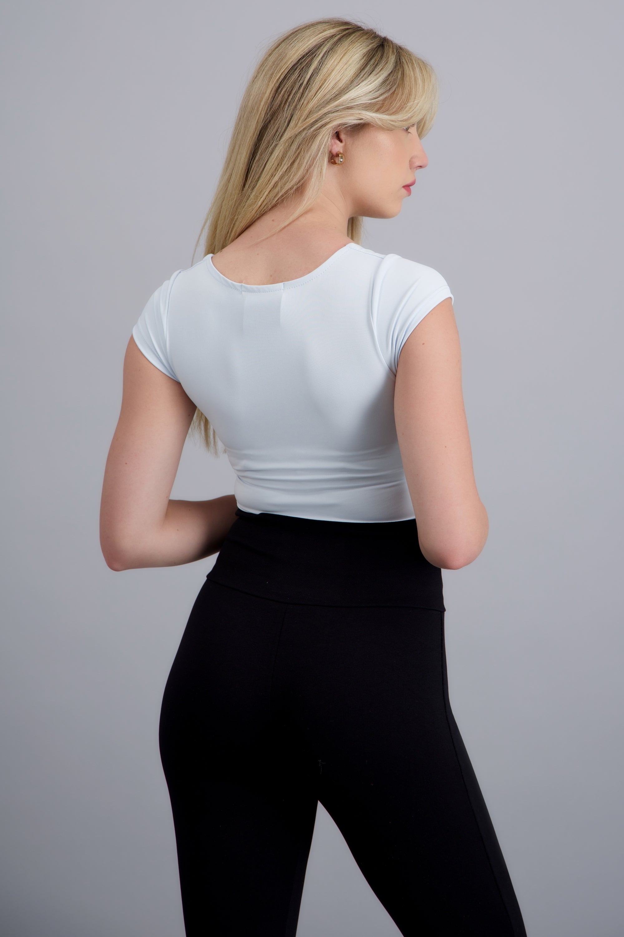 Bodysuit escote cuadrado AZUL PASTEL
