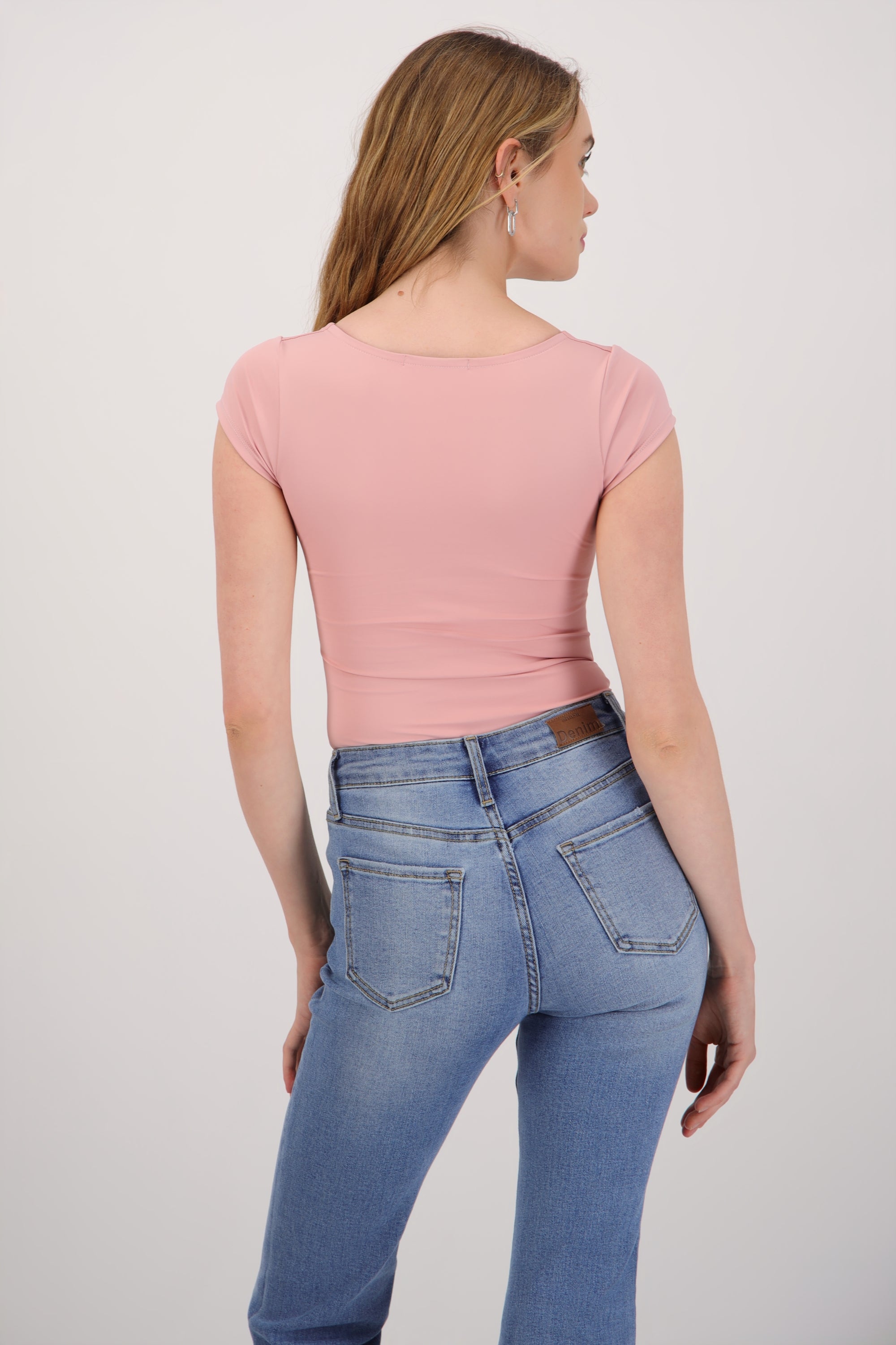 Bodysuit escote cuadrado PALO DE ROSA