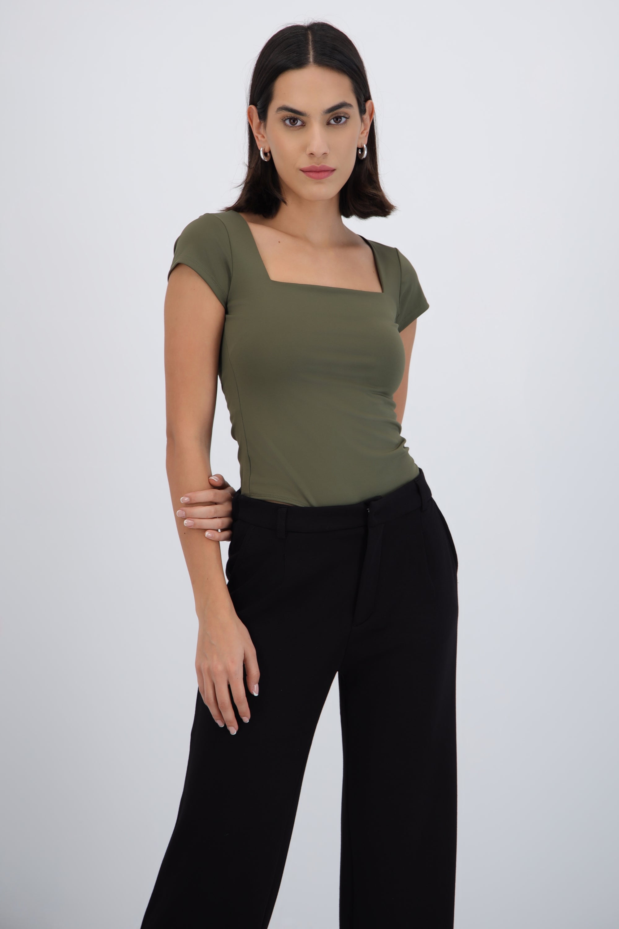 Bodysuit escote cuadrado VERDE