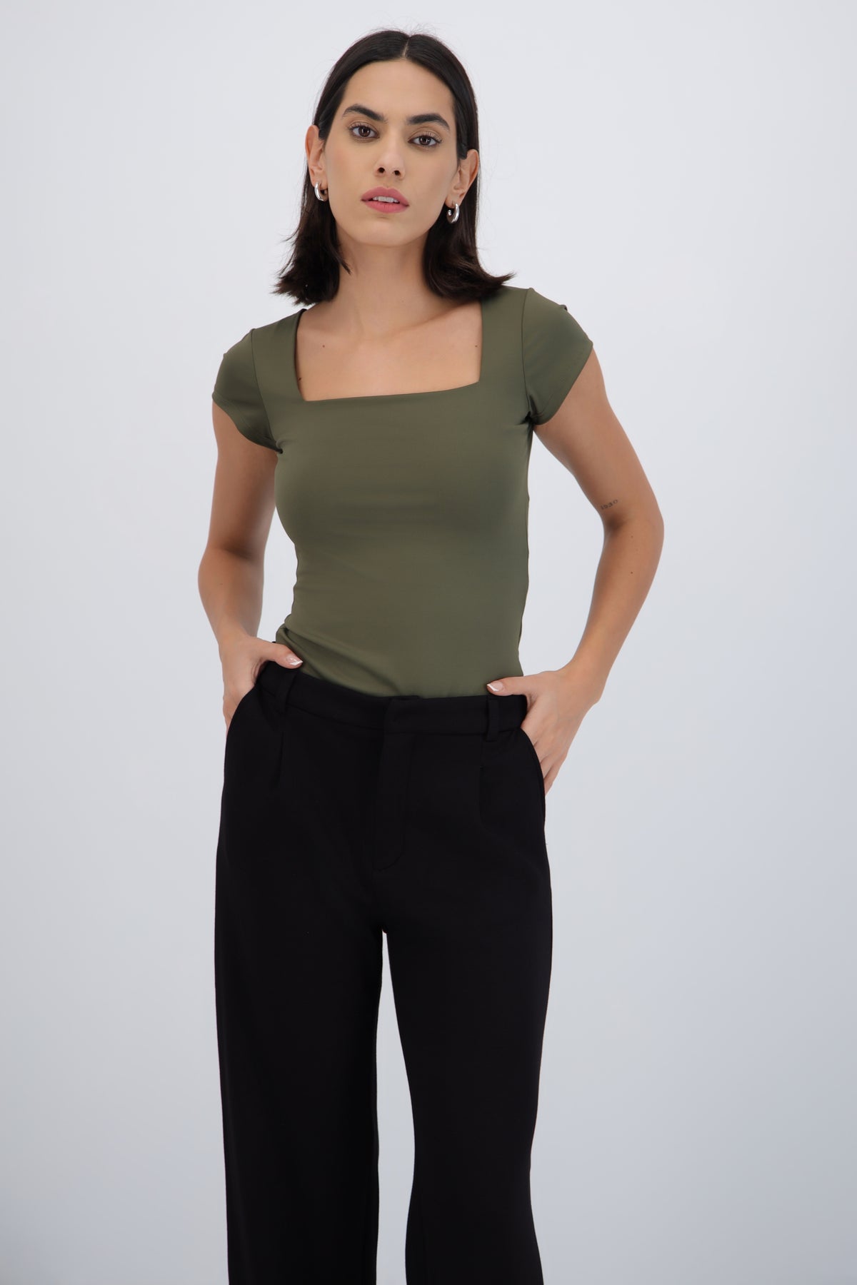 Bodysuit escote cuadrado VERDE