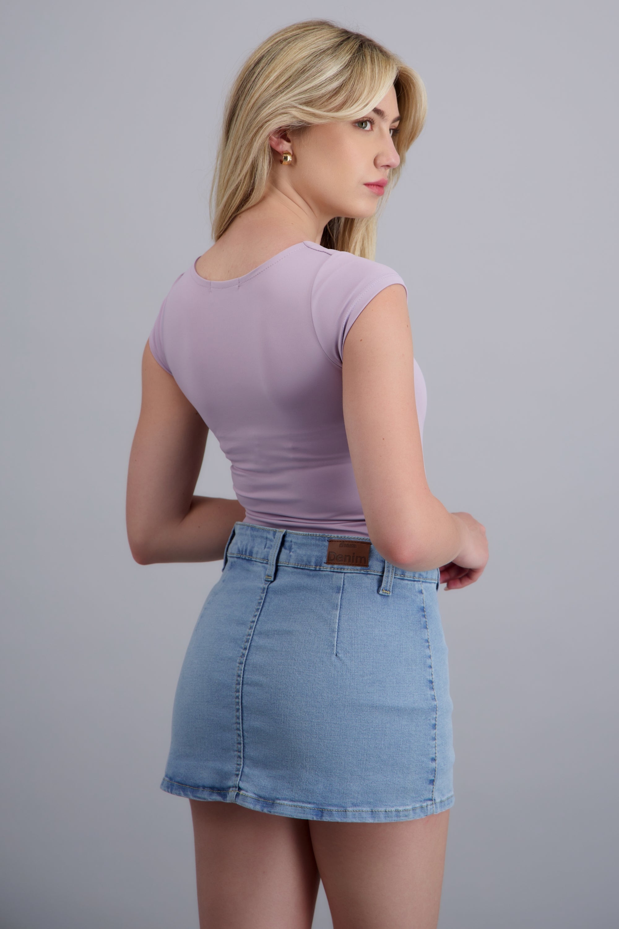 Bodysuit escote cuadrado LAVANDA
