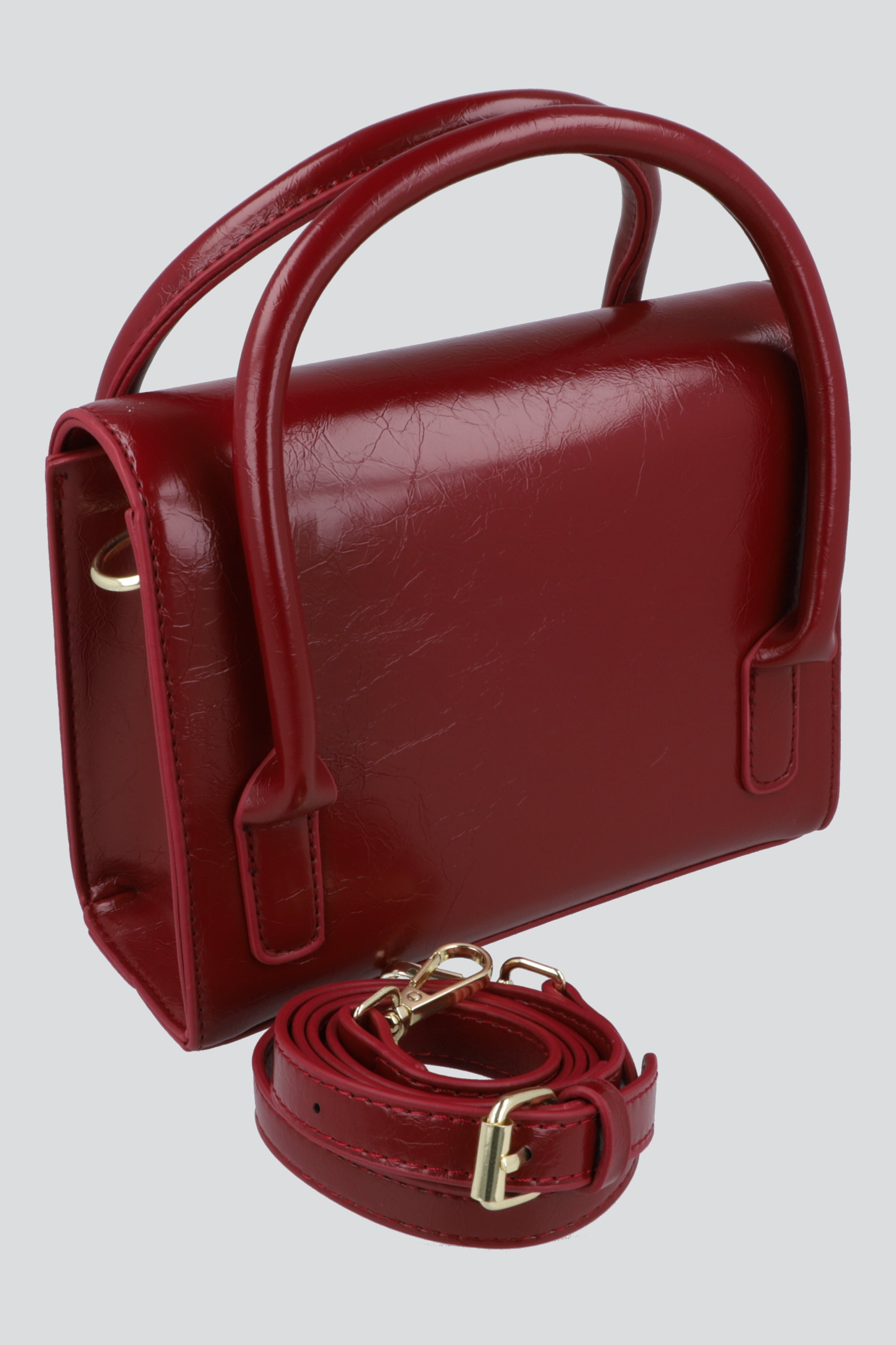 Bolsa crossbody monocromática ROJO