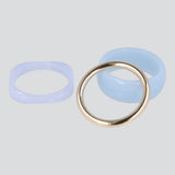 3 P Cuffs Acrilico Marmoleado
