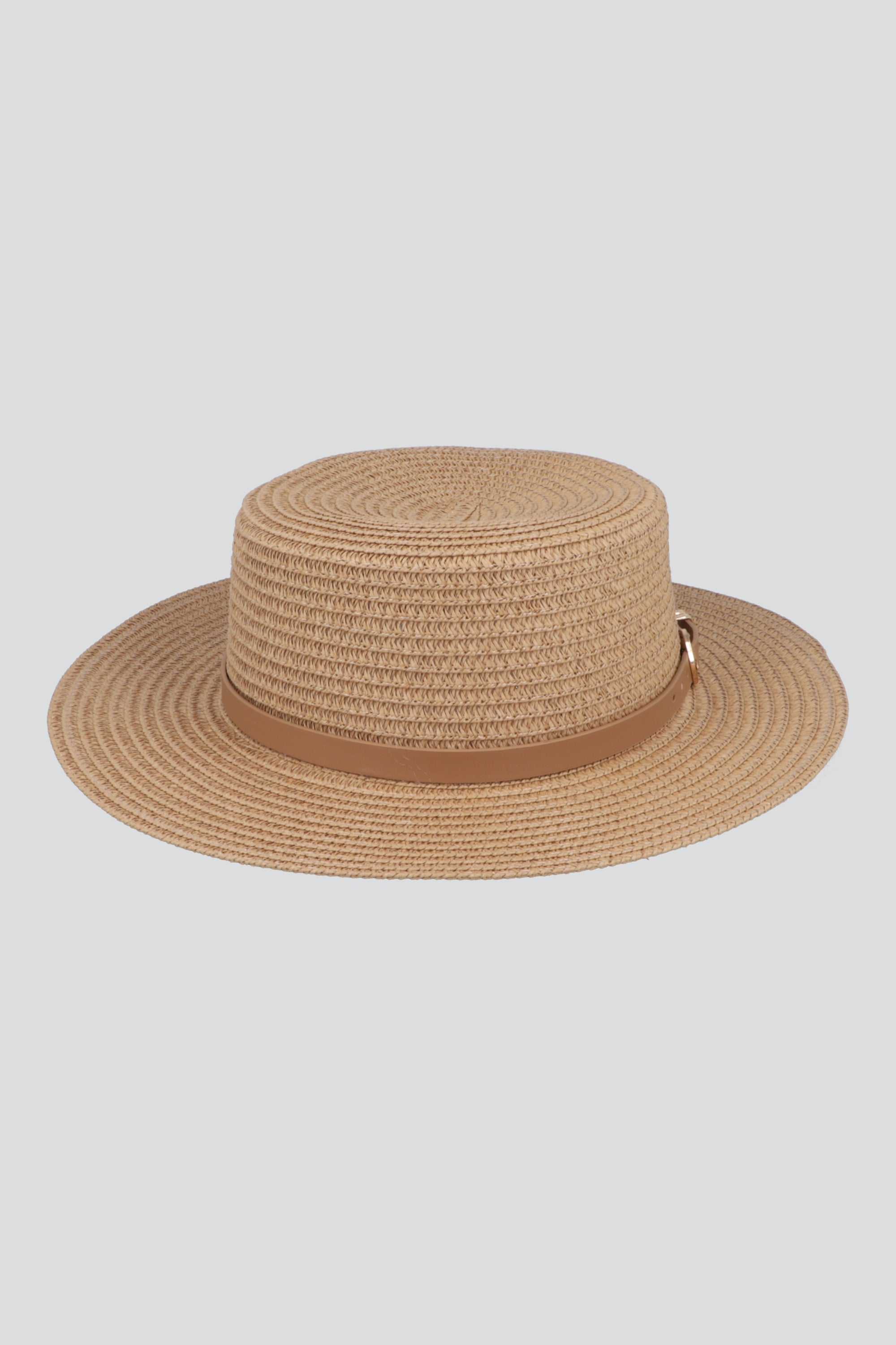 Sombrero campirano con cinturon CAFE