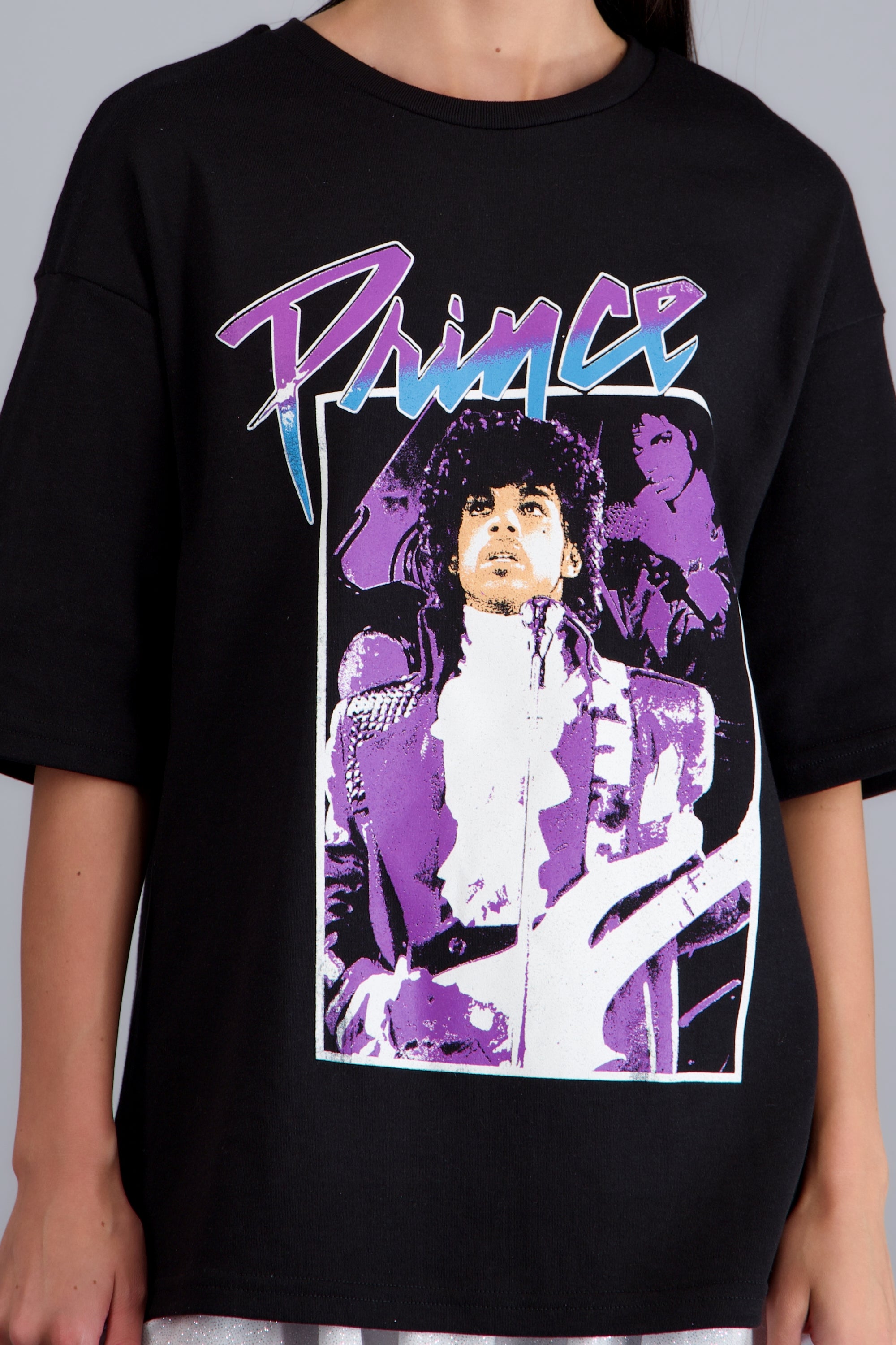 Playera Prince manga corta NEGRO