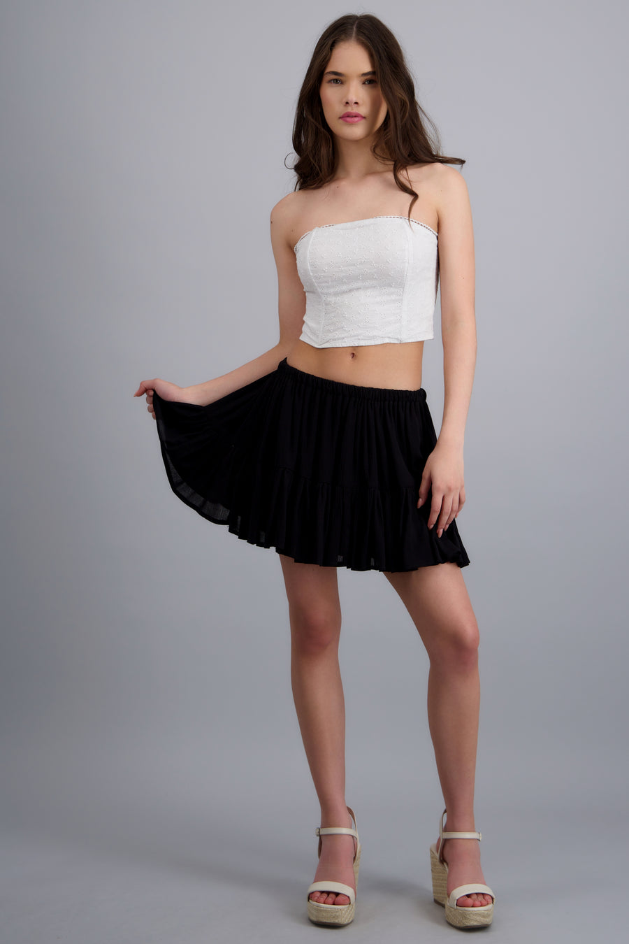 Mini falda fluida