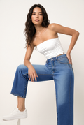 Jeans cropped mid rise