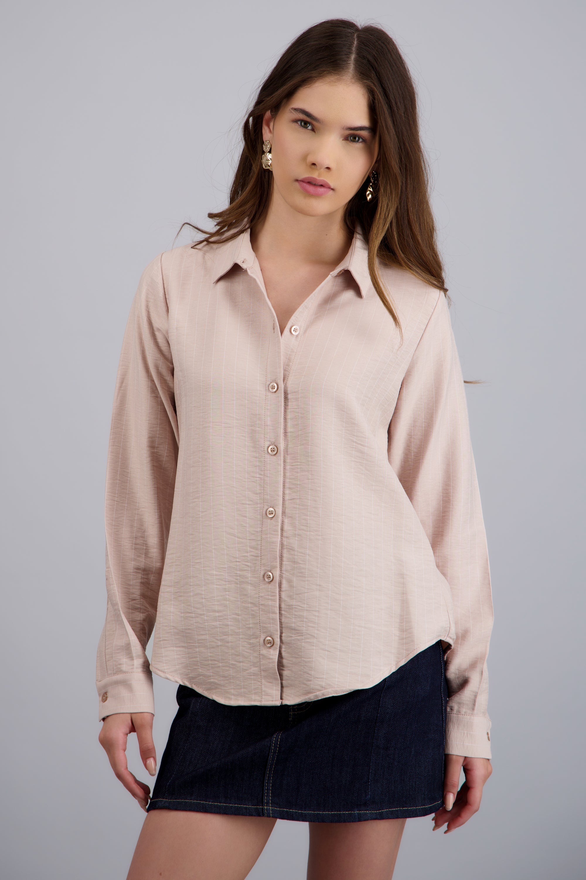 Camisa corta con textura ARENA
