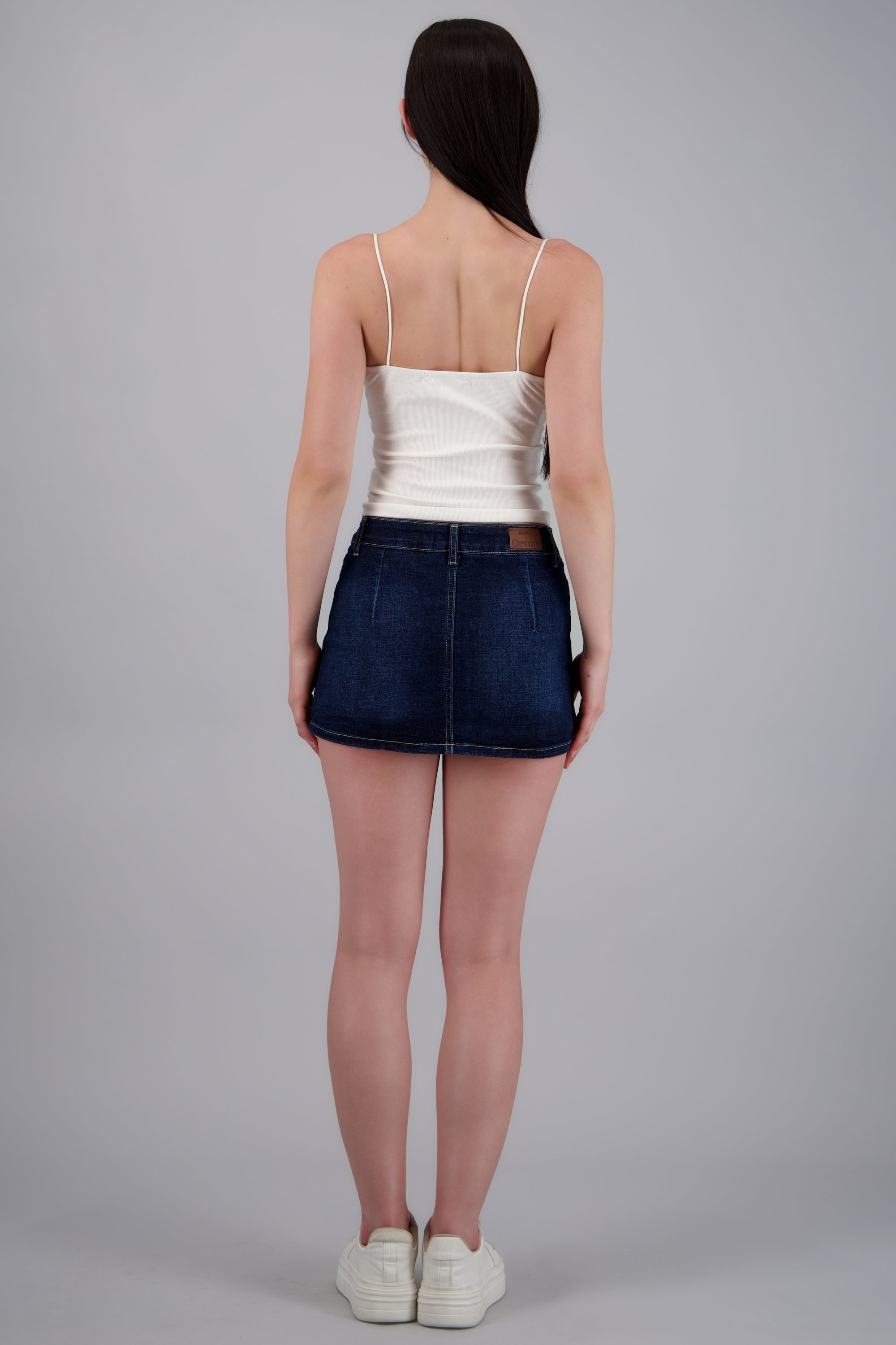 Skort pretina ancha DARK WASH