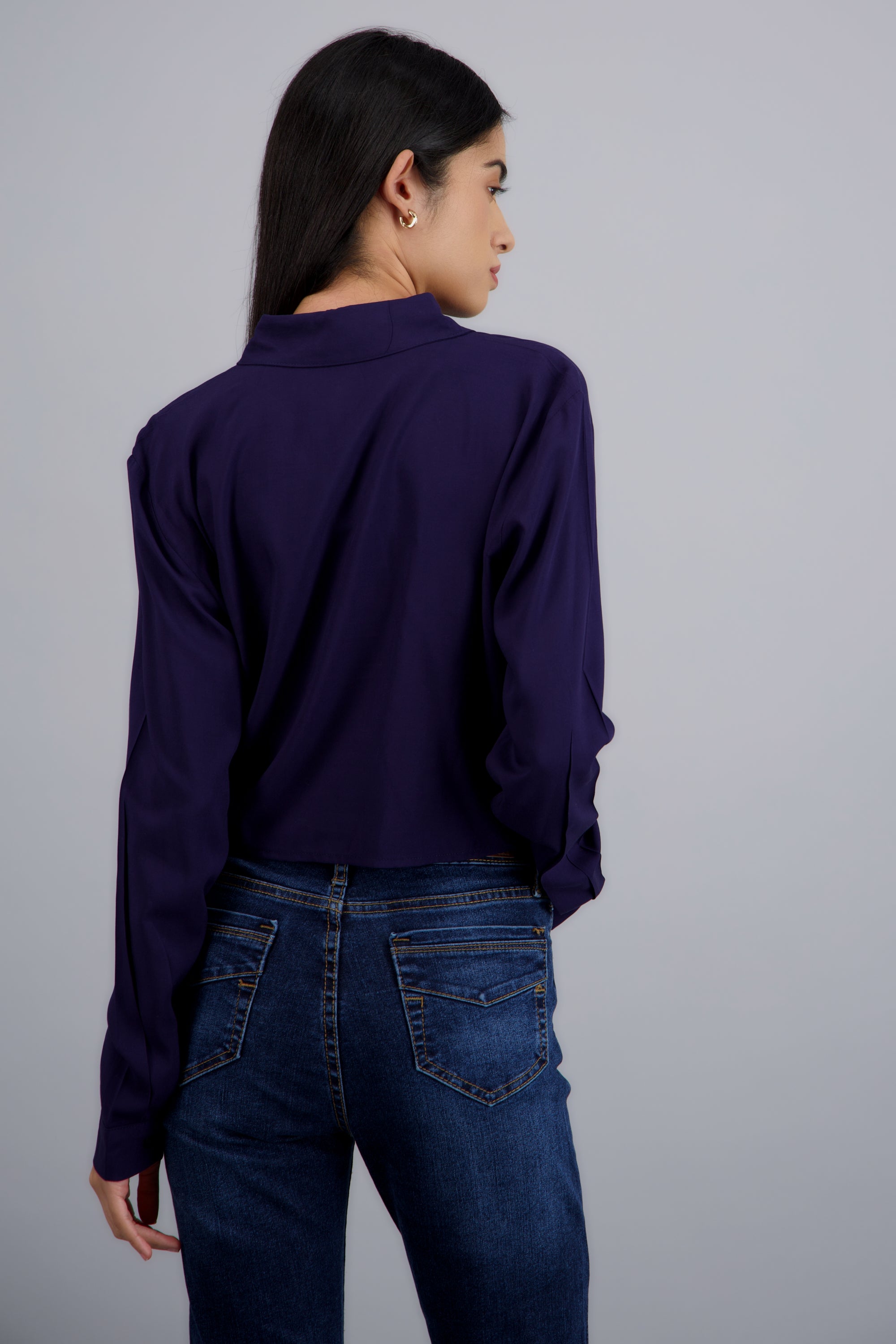 Camisa corta lisa MARINO