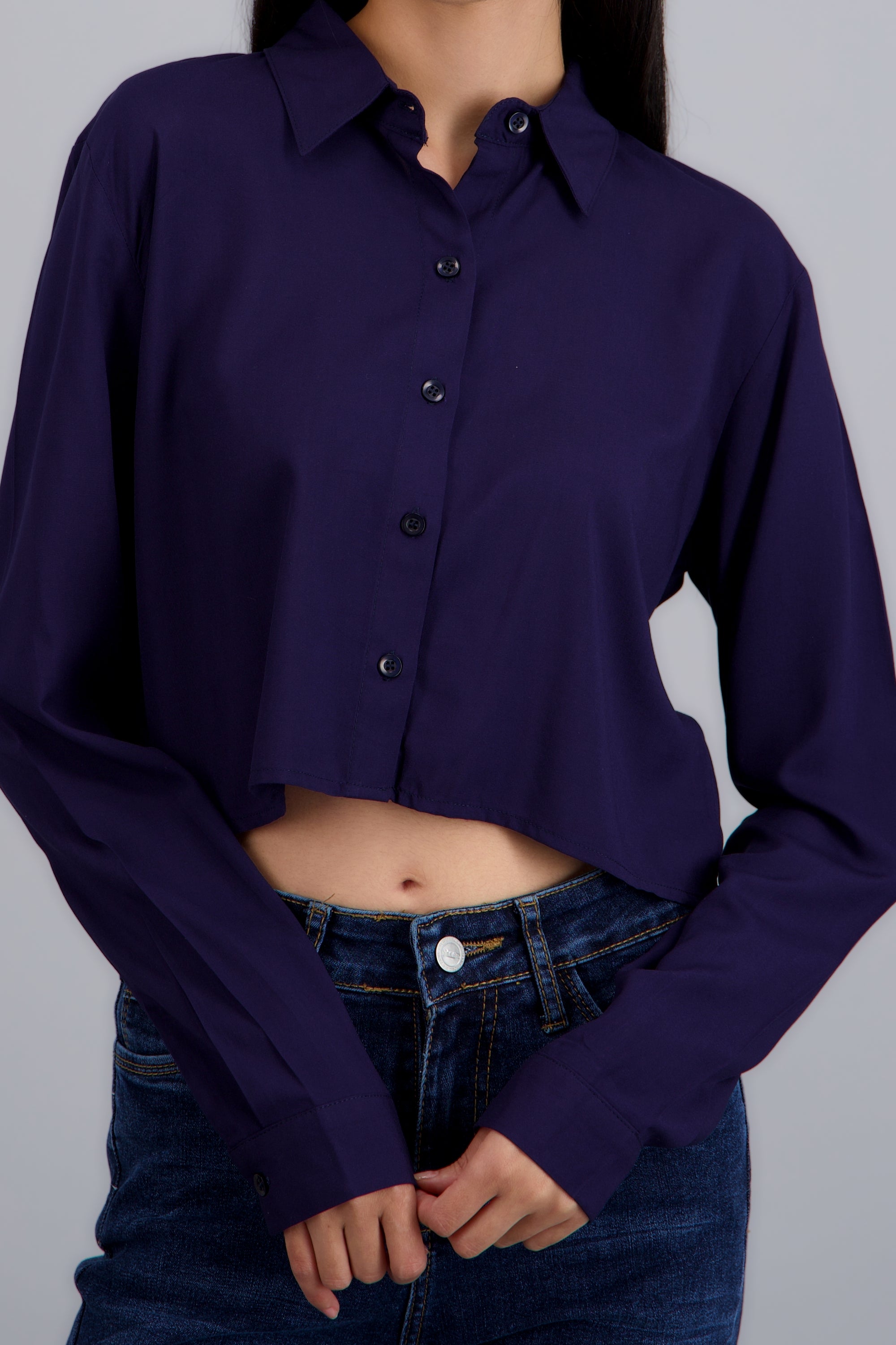 Camisa corta lisa MARINO
