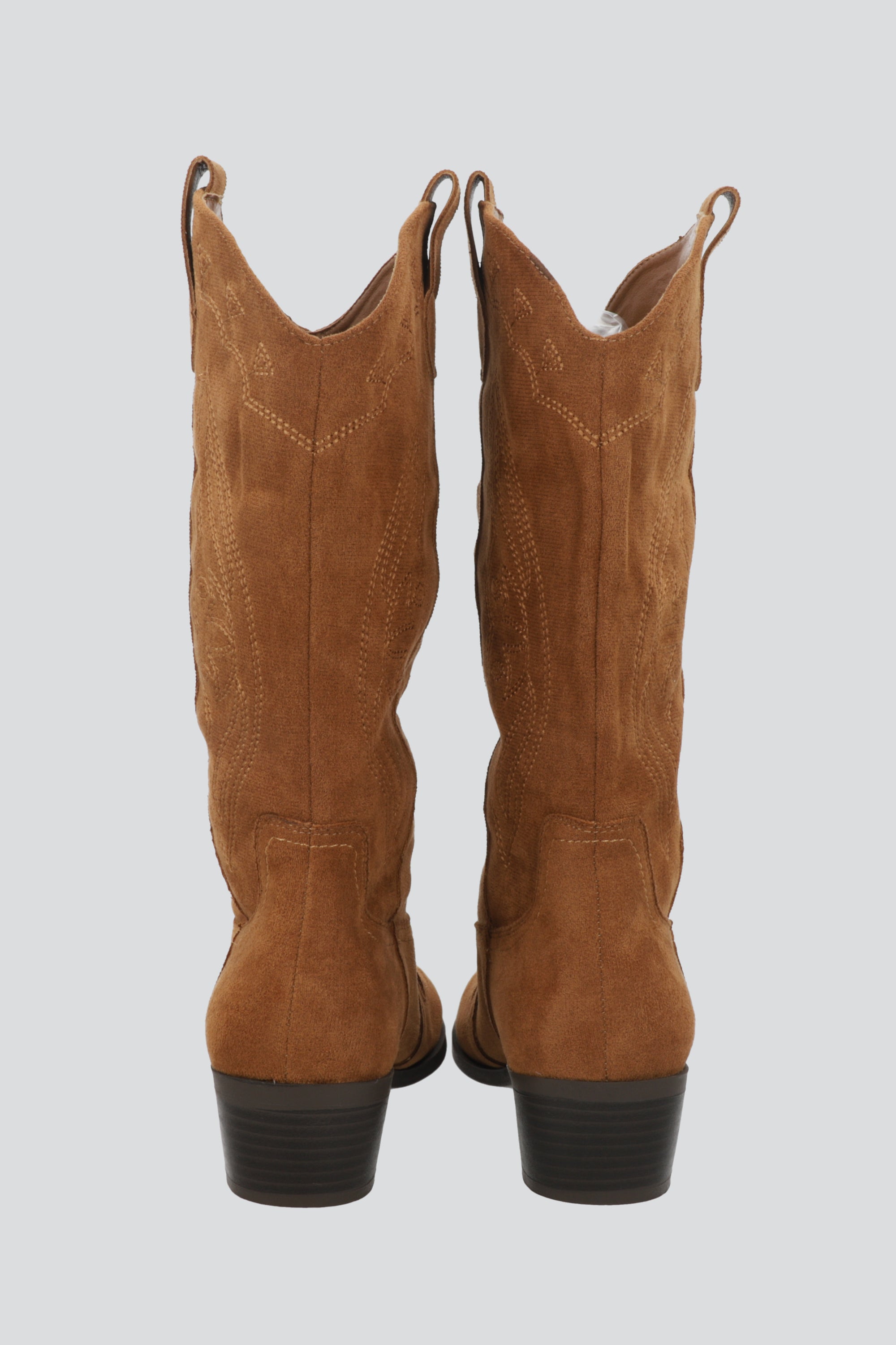 Bota vaquera bordada gamucina TAUPE