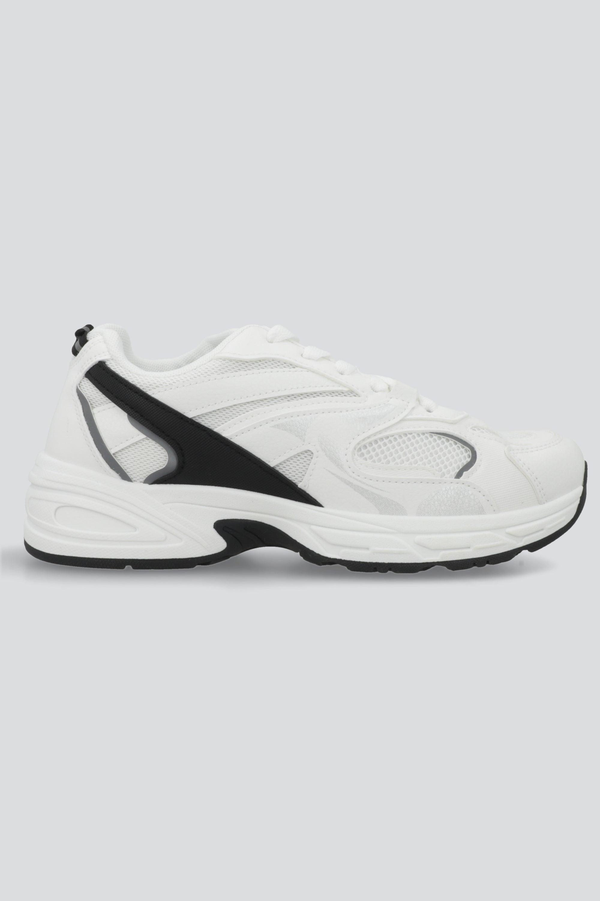 Tenis runner plataforma lineas contraste BLANCO