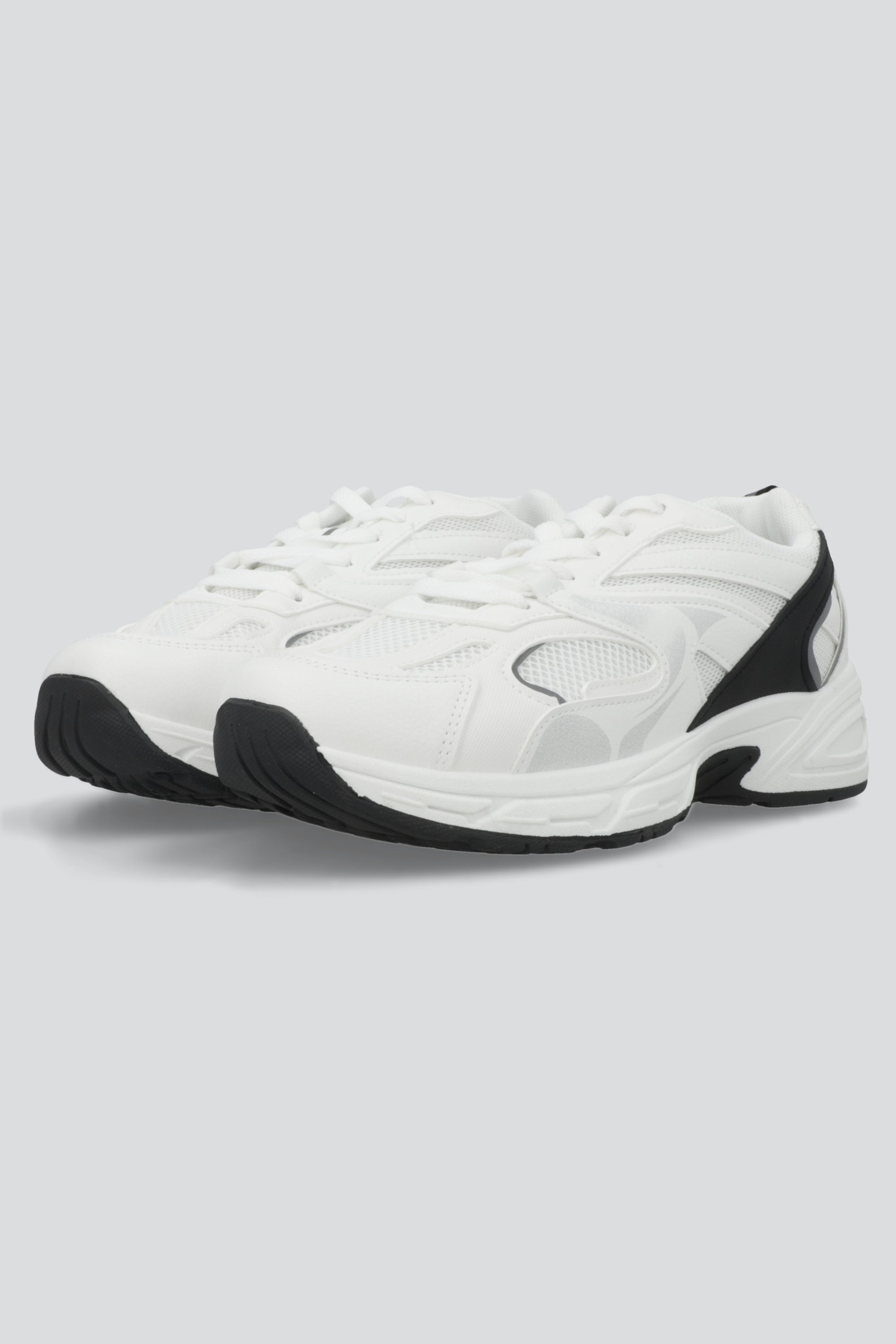 Tenis runner plataforma lineas contraste BLANCO