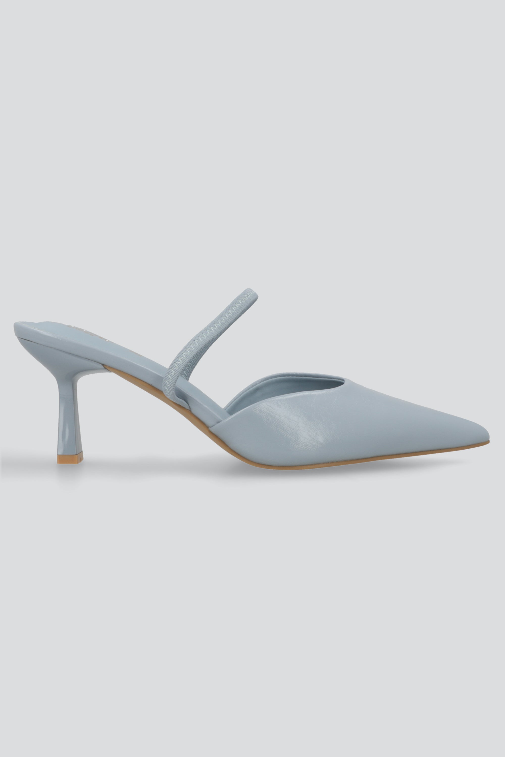 Tacon pointy liso sling back AZUL