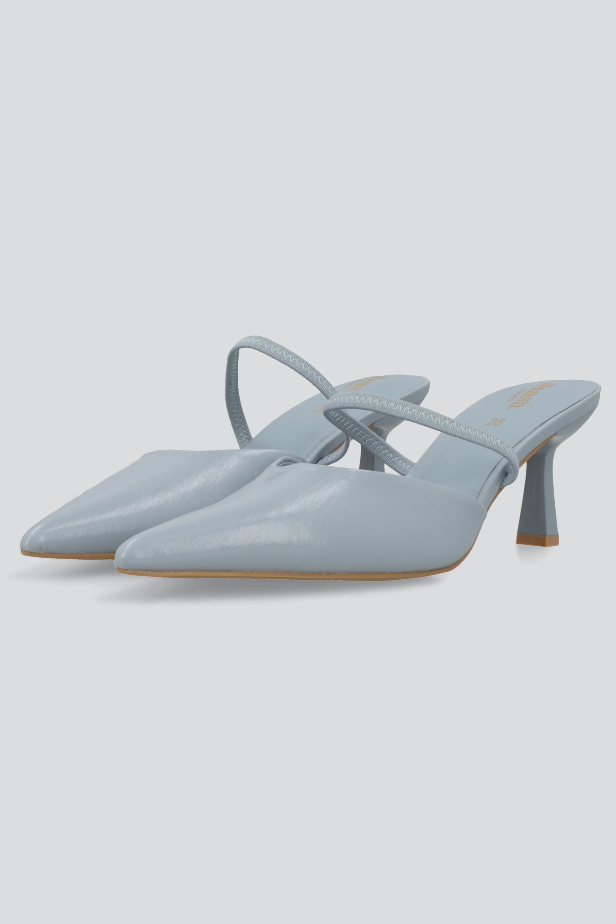 Tacon pointy liso sling back AZUL