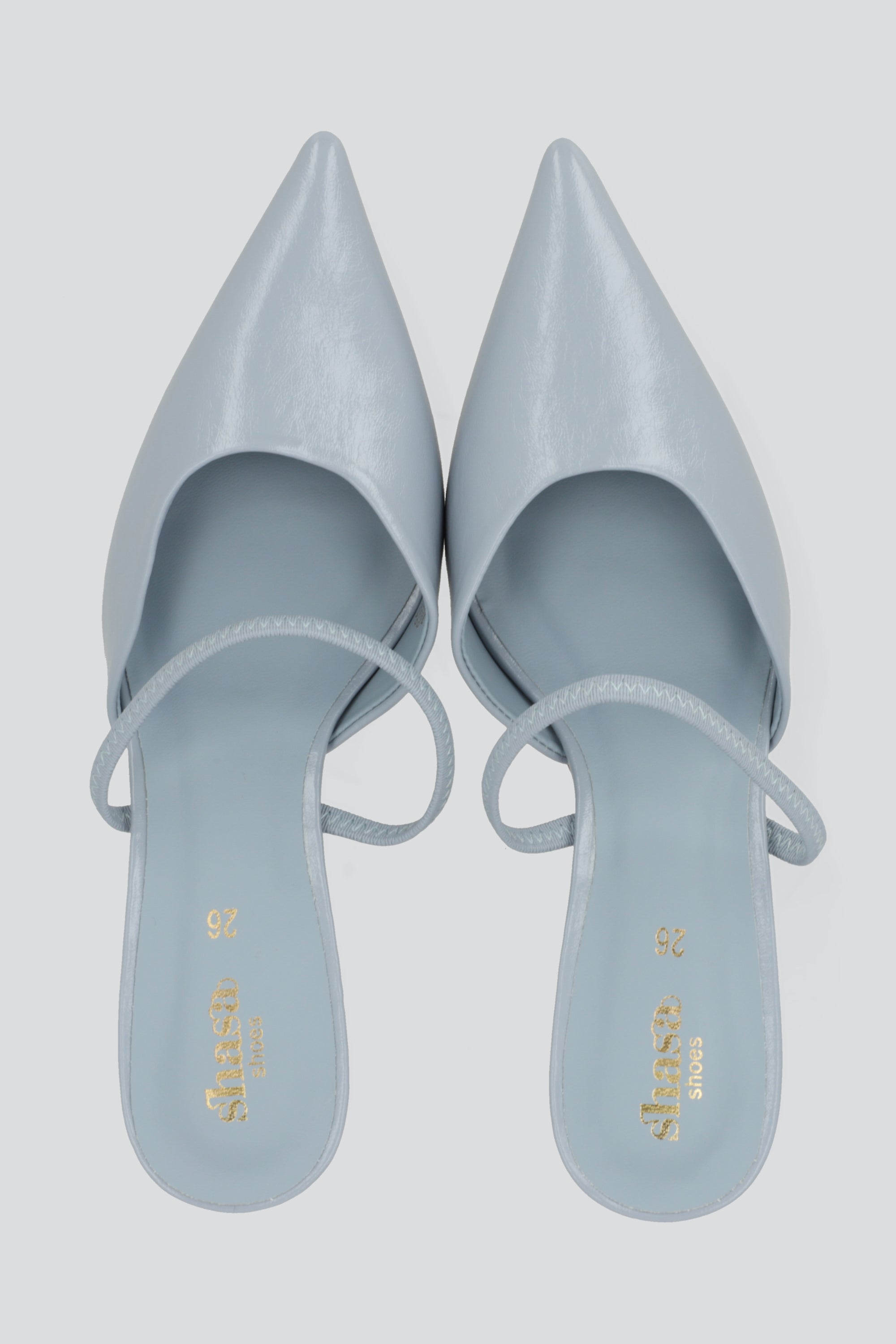Tacon pointy liso sling back AZUL