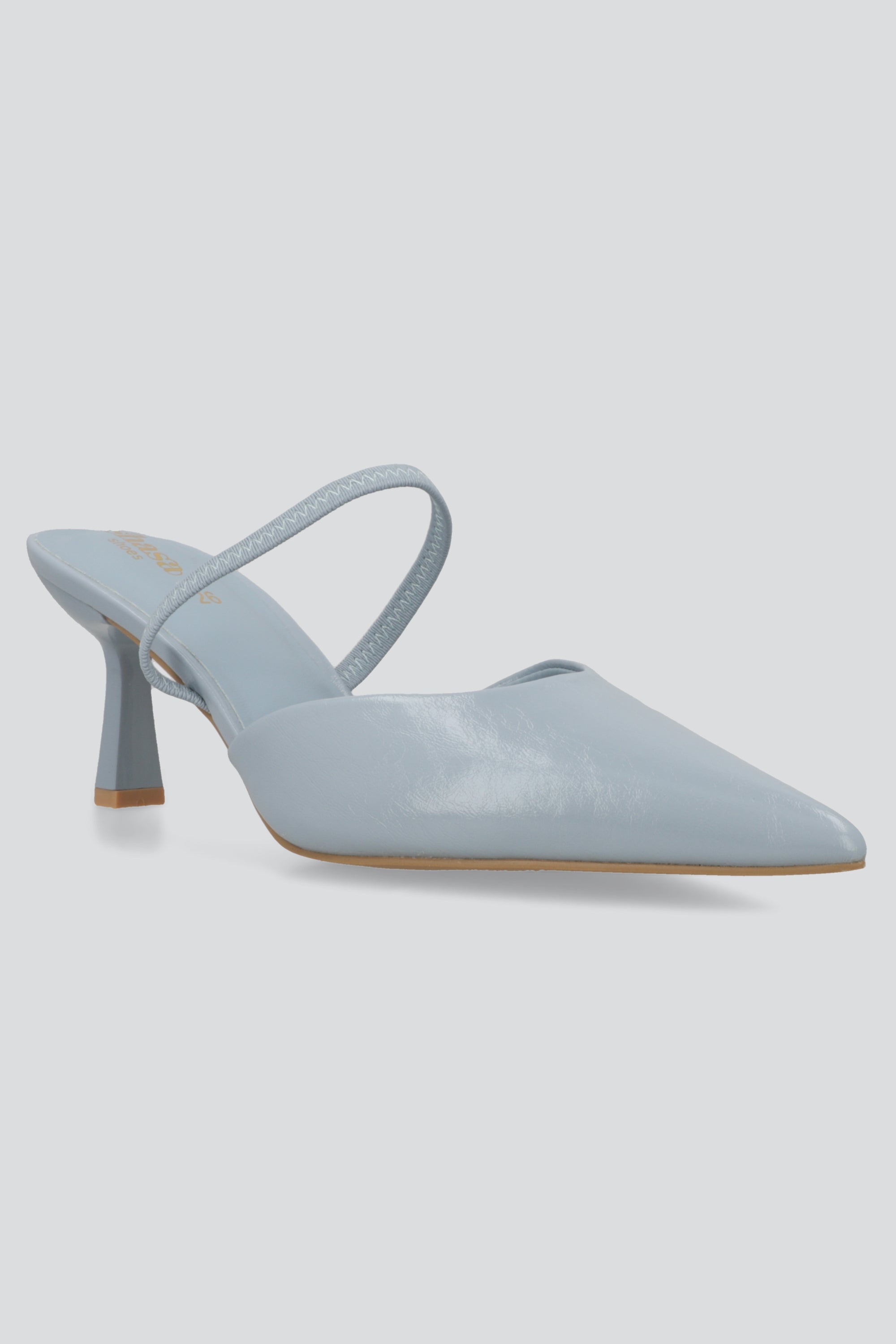 Tacon pointy liso sling back AZUL