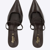 Tacon pointy liso sling back