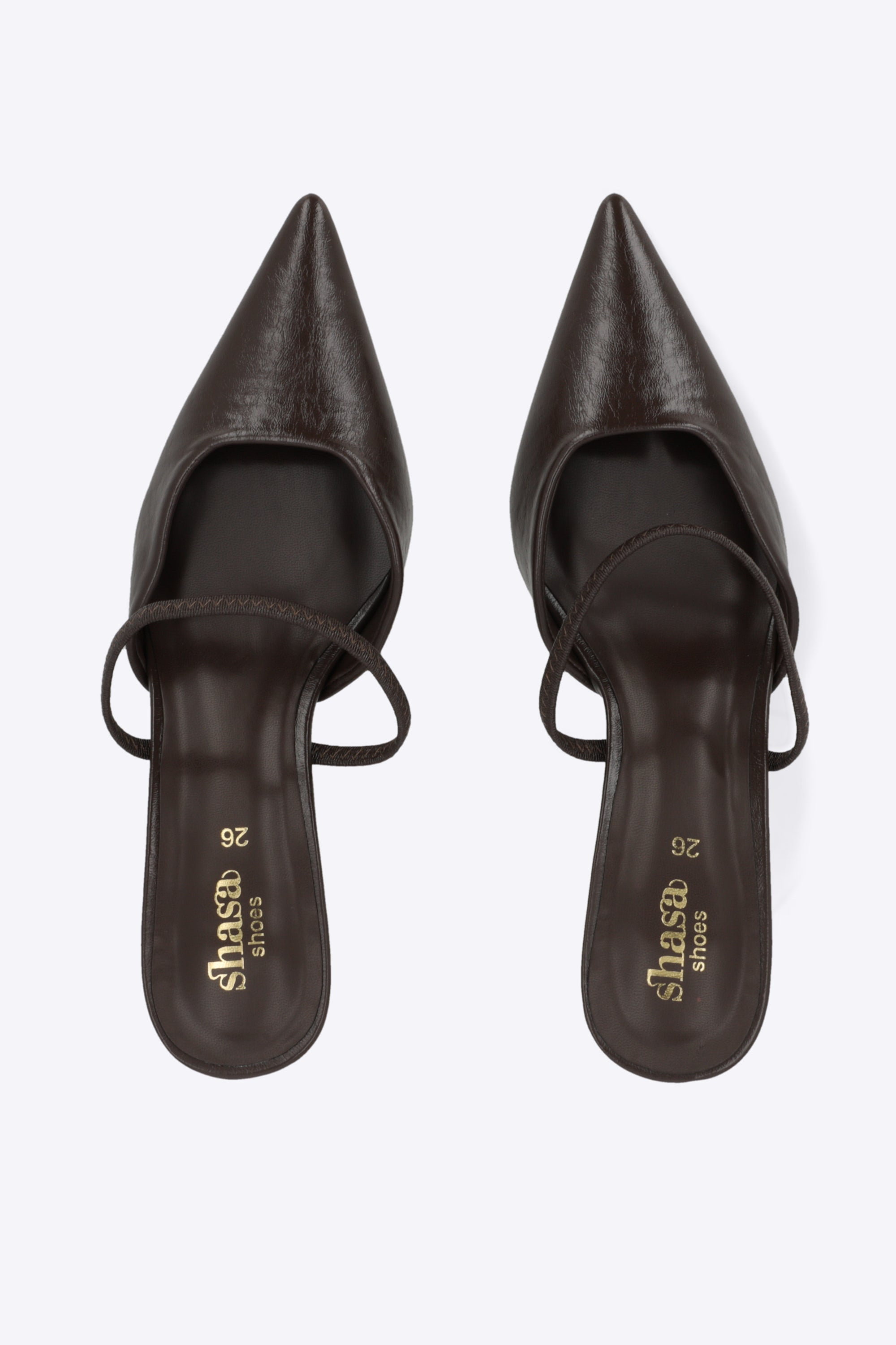 Tacon pointy liso sling back
