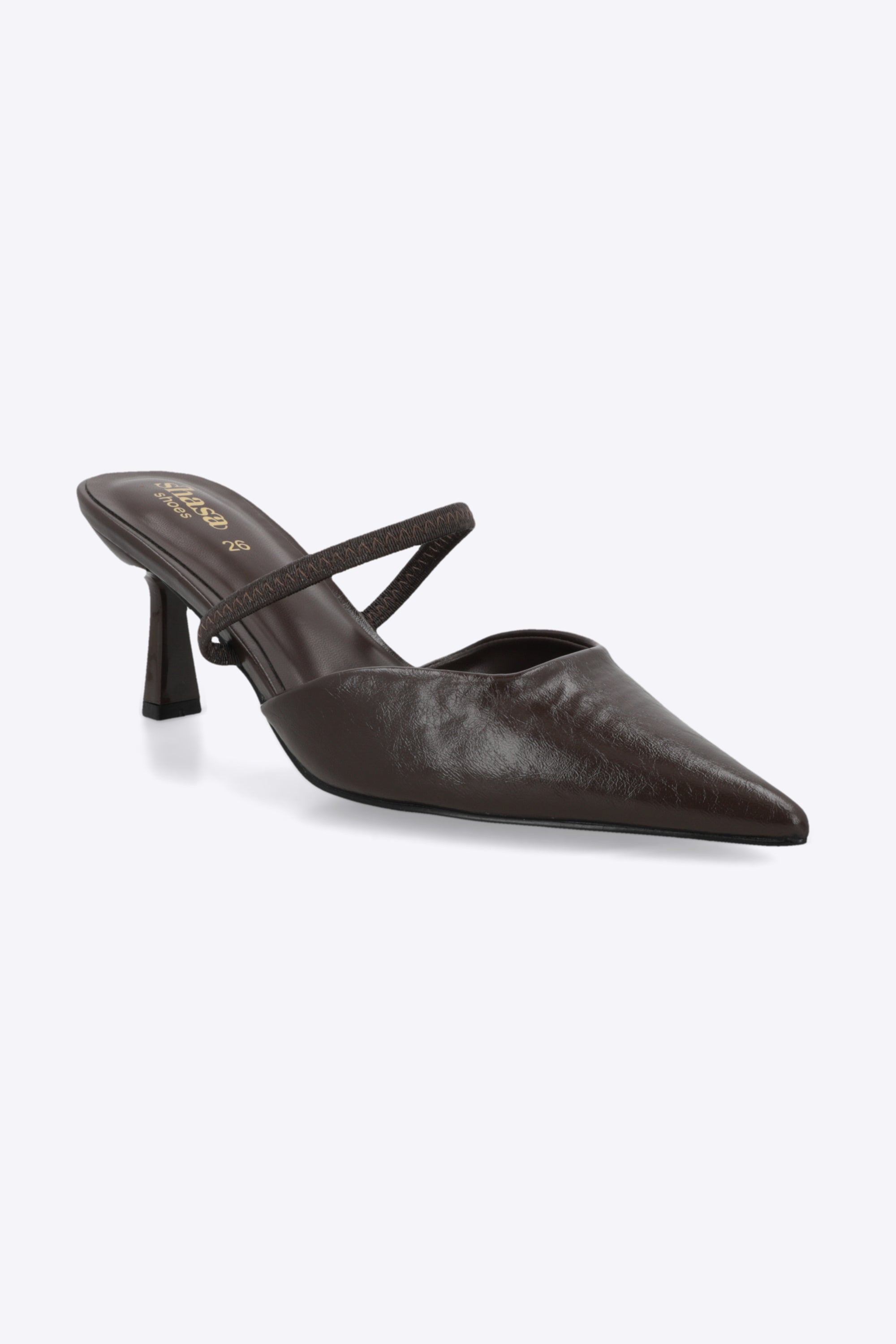 Tacon pointy liso sling back