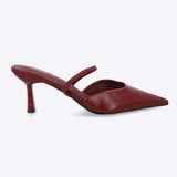 Tacon pointy liso sling back