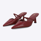 Tacon pointy liso sling back