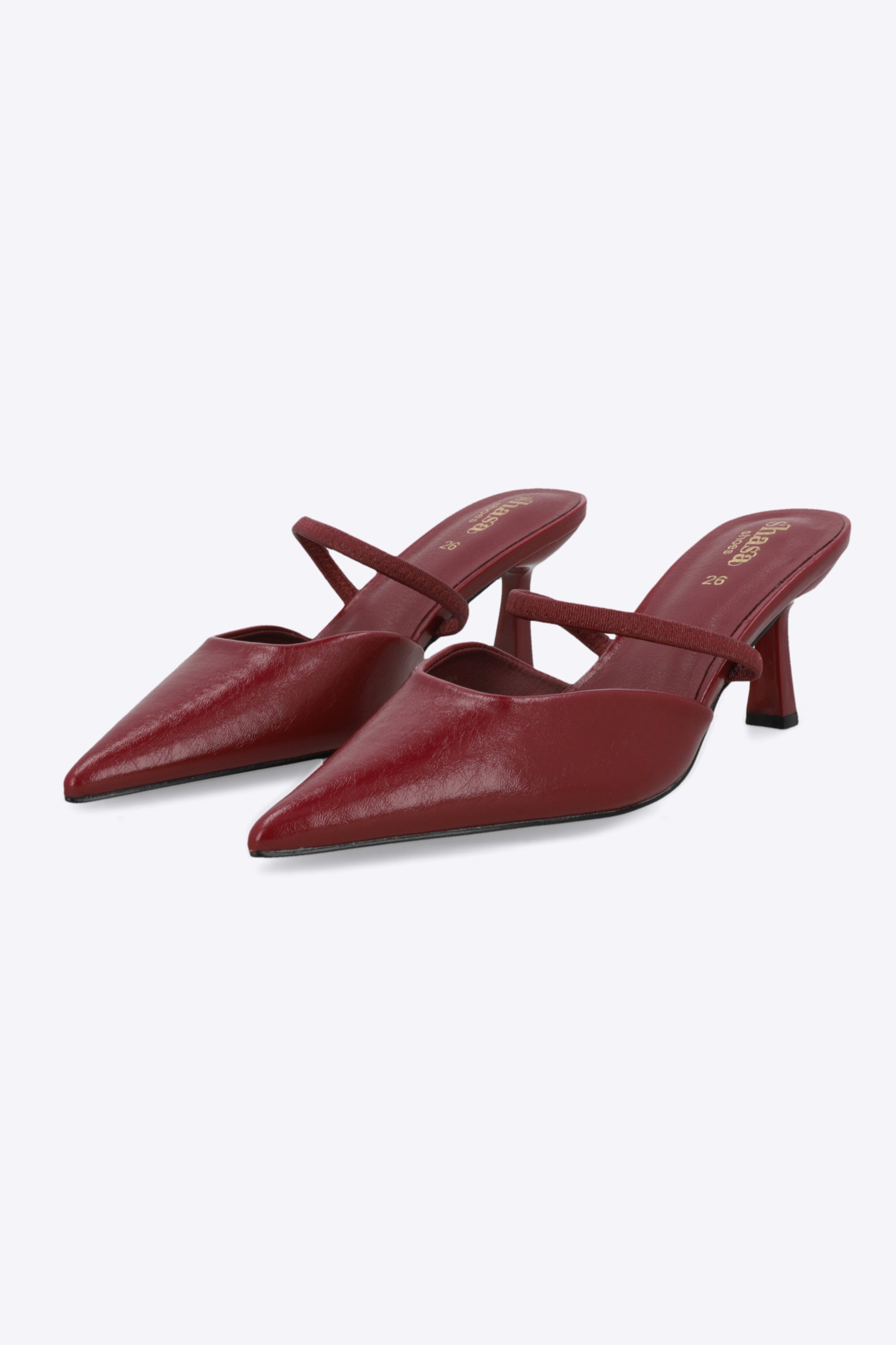 Tacon pointy liso sling back