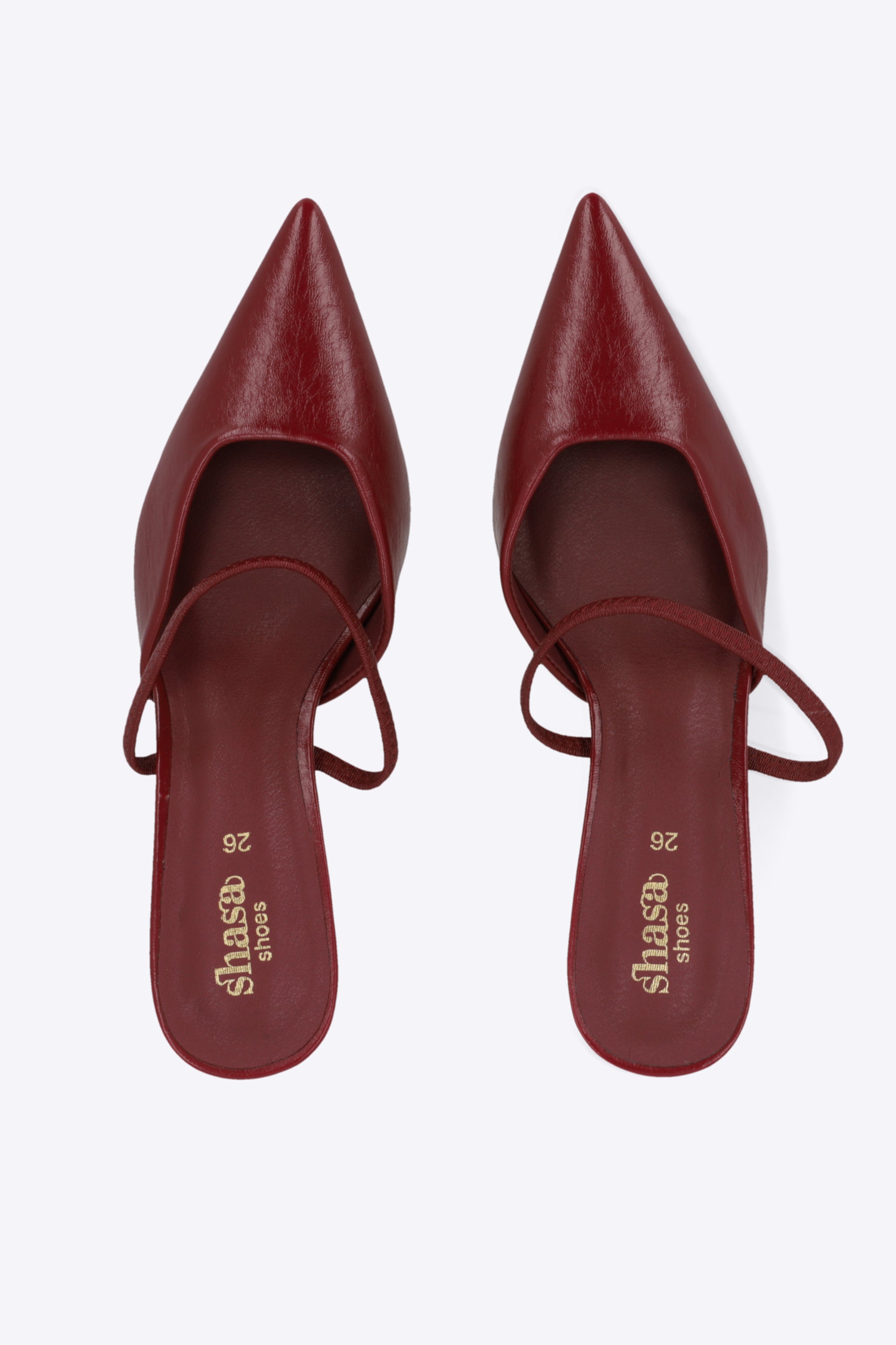 Tacon pointy liso sling back