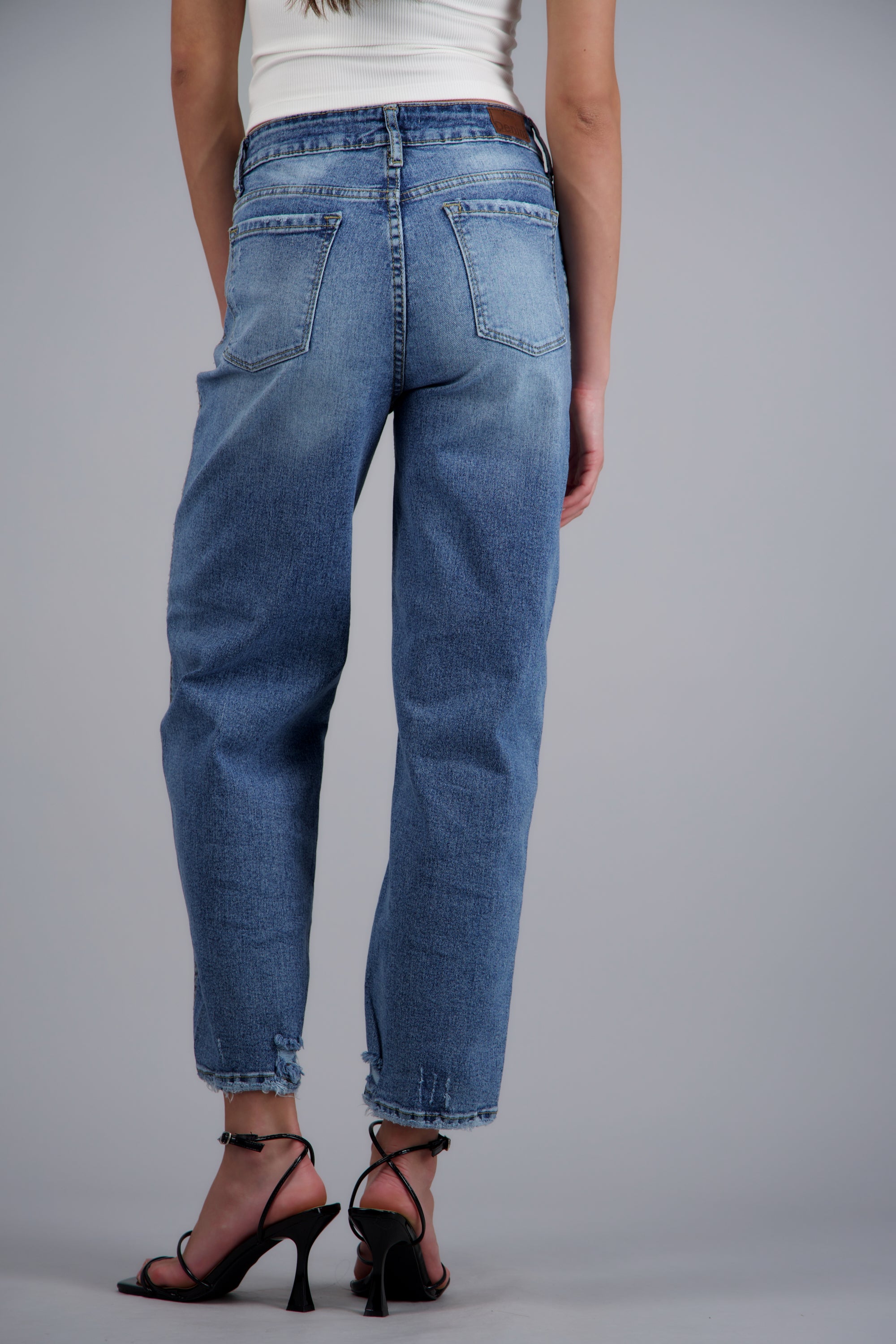 Jeans barrel mid rise MEDIUM WASH