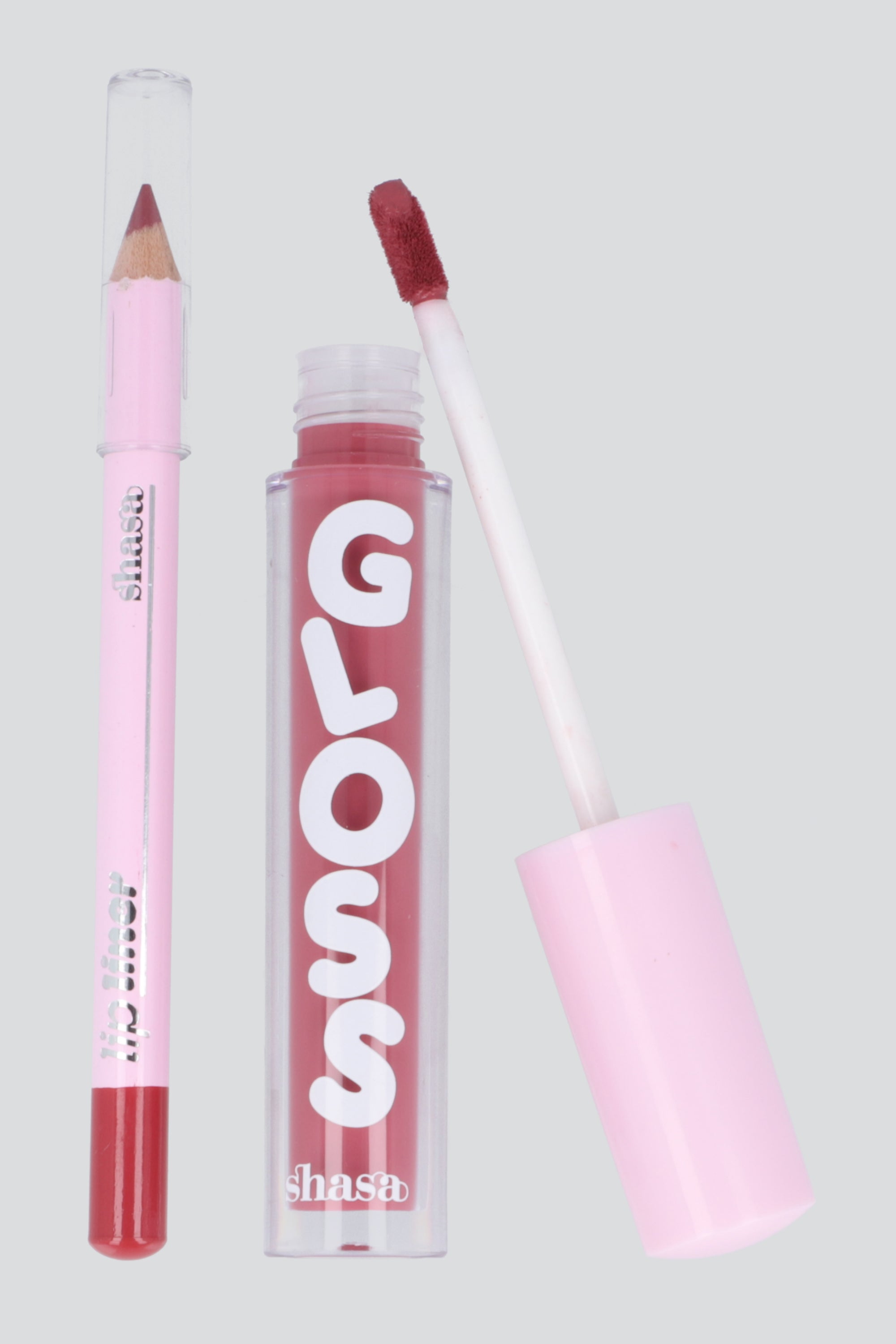 Set lip gloss y lip liner MALVA
