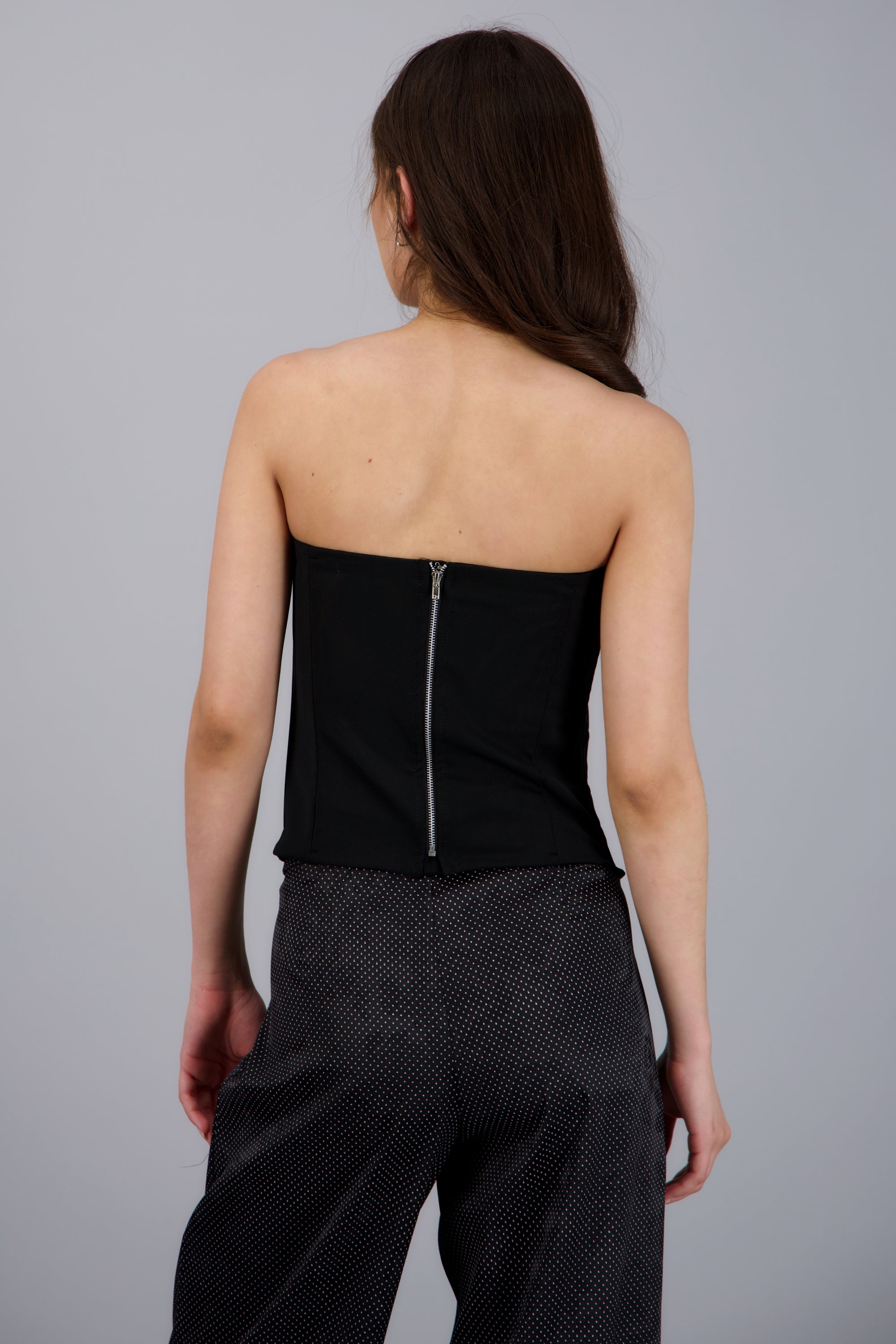 Corset strapless liso NEGRO