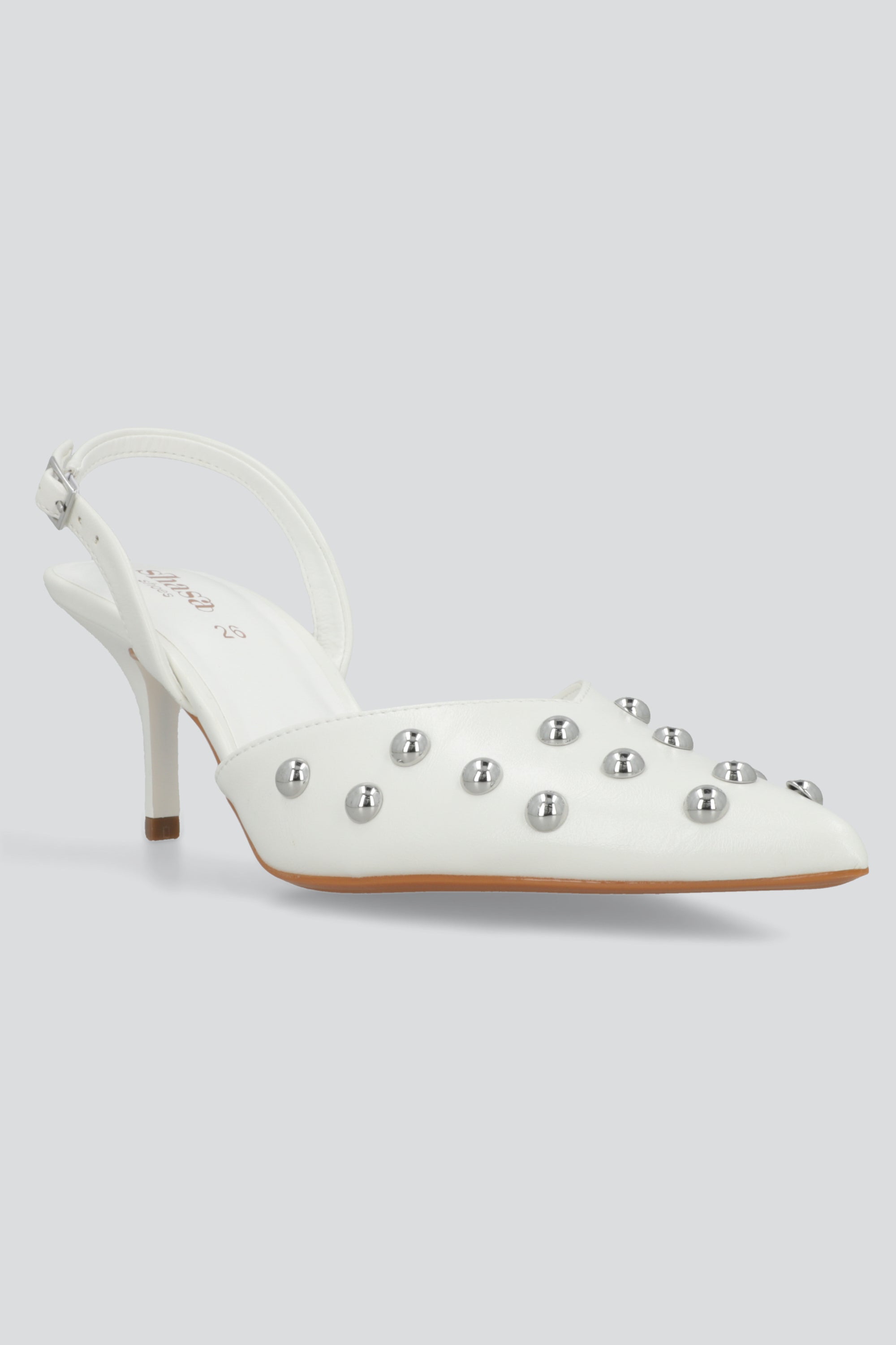 Tacon pointy sling back studs BLANCO
