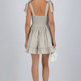 Vestido mini detalle botones